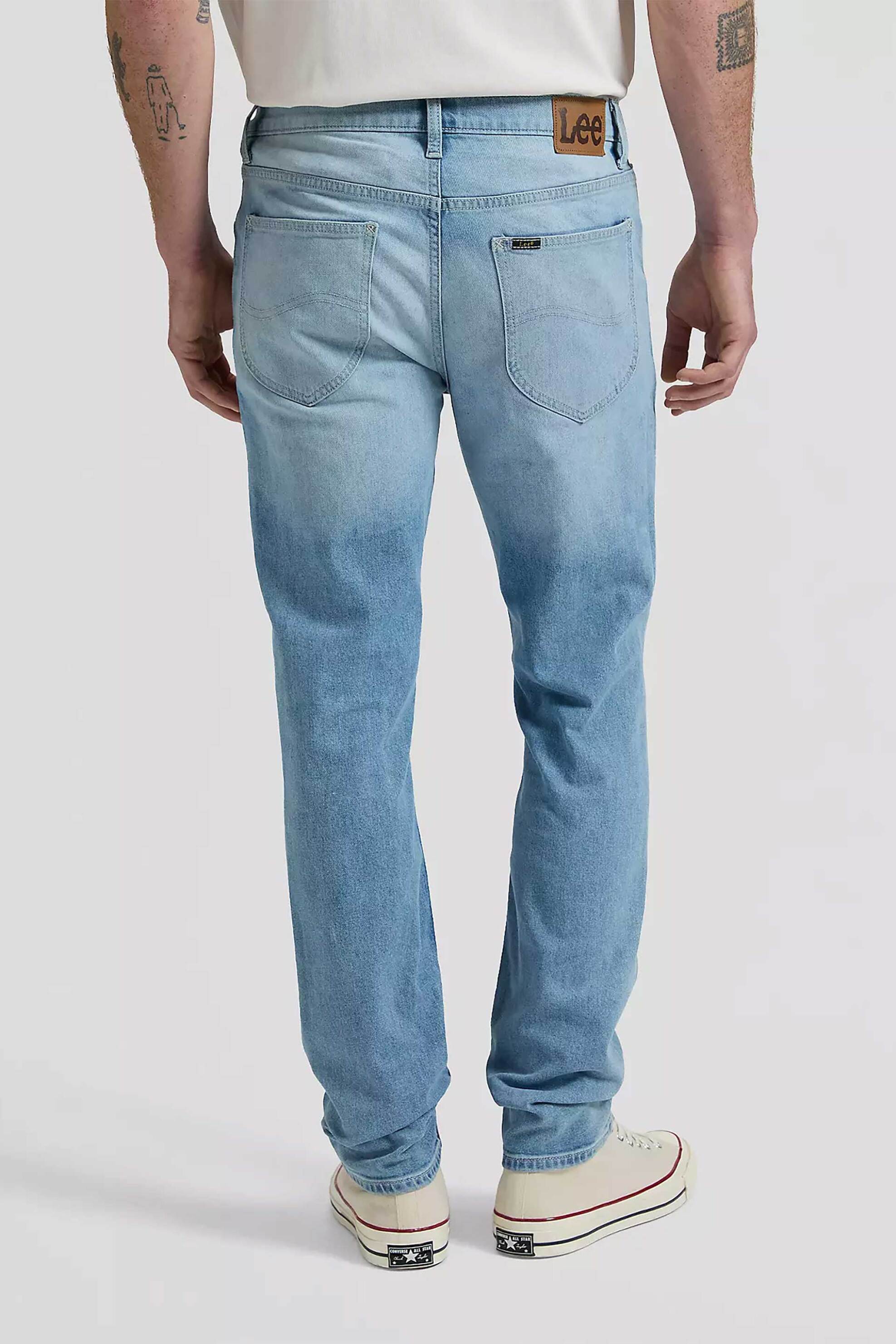 Lee Ανδρικό Τζιν Παντελόνι Πεντάτσεπο Slim Tapered Fit Luke - 112376383 Denim Blue Ανοιχτό