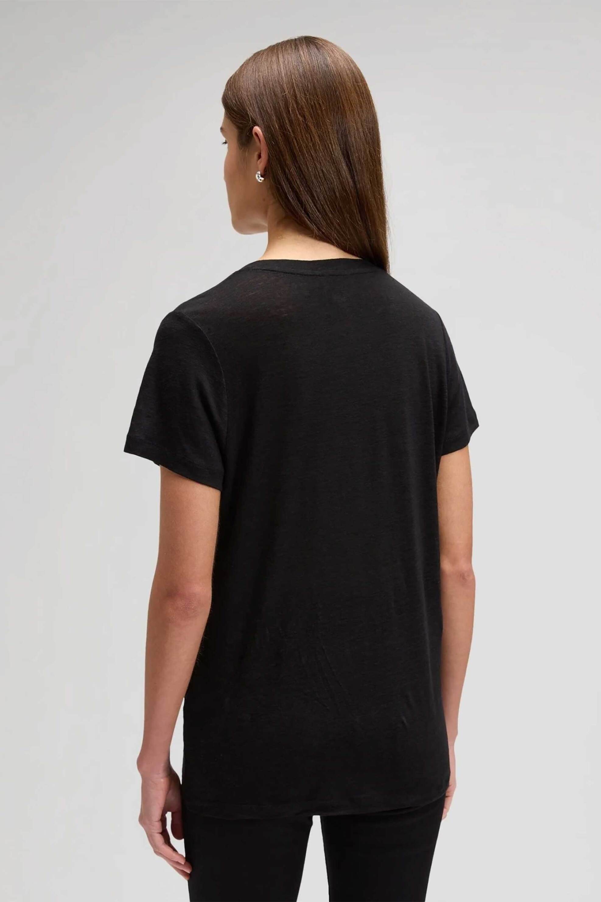 Lee Γυναικείο T-Shirt Μονόχρωμο Regular Fit - 112378740 Μαύρο