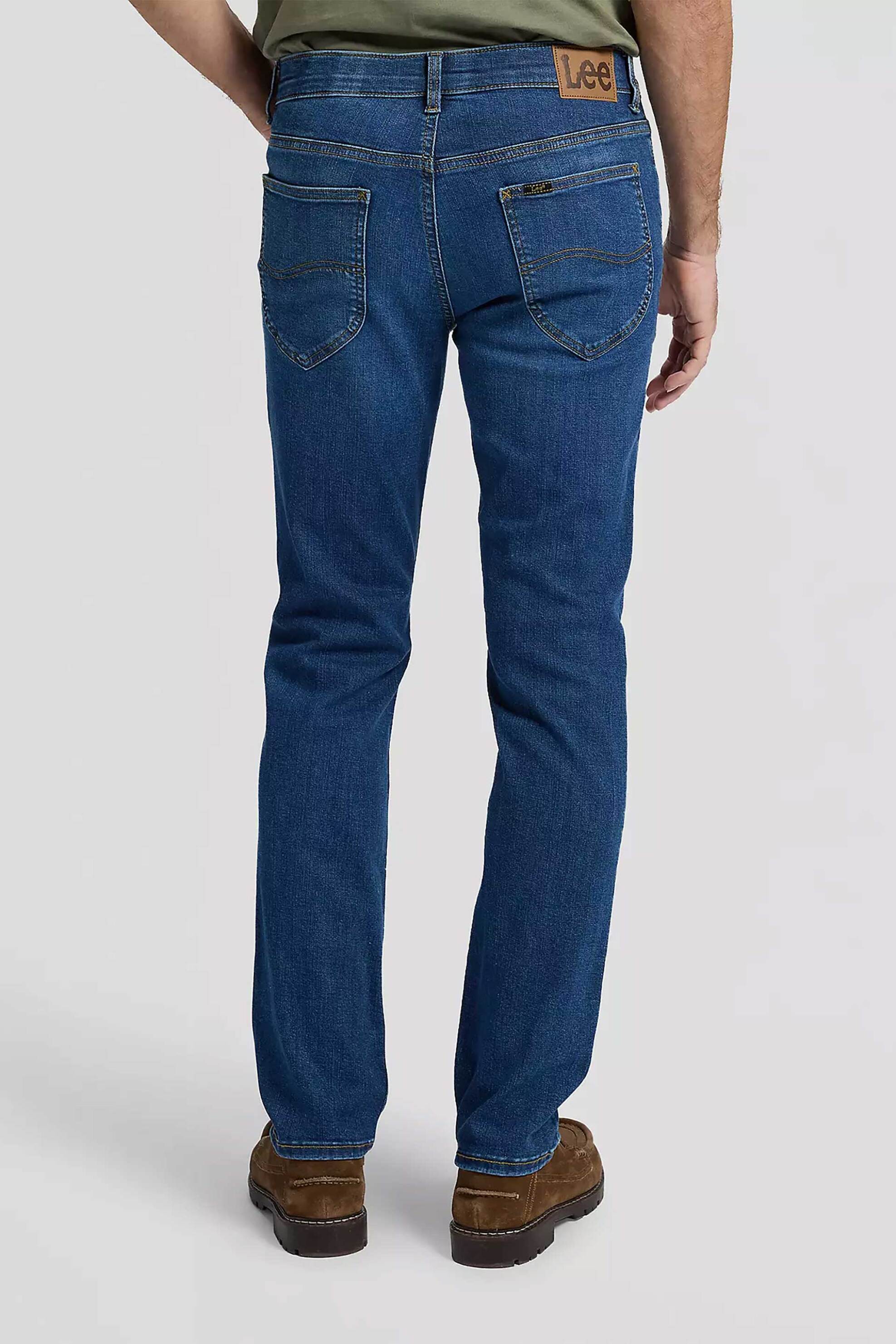 Lee Ανδρικό Τζιν Παντελόνι Πεντάτσεπο Straight Fit Daren - 112376377 Denim Blue
