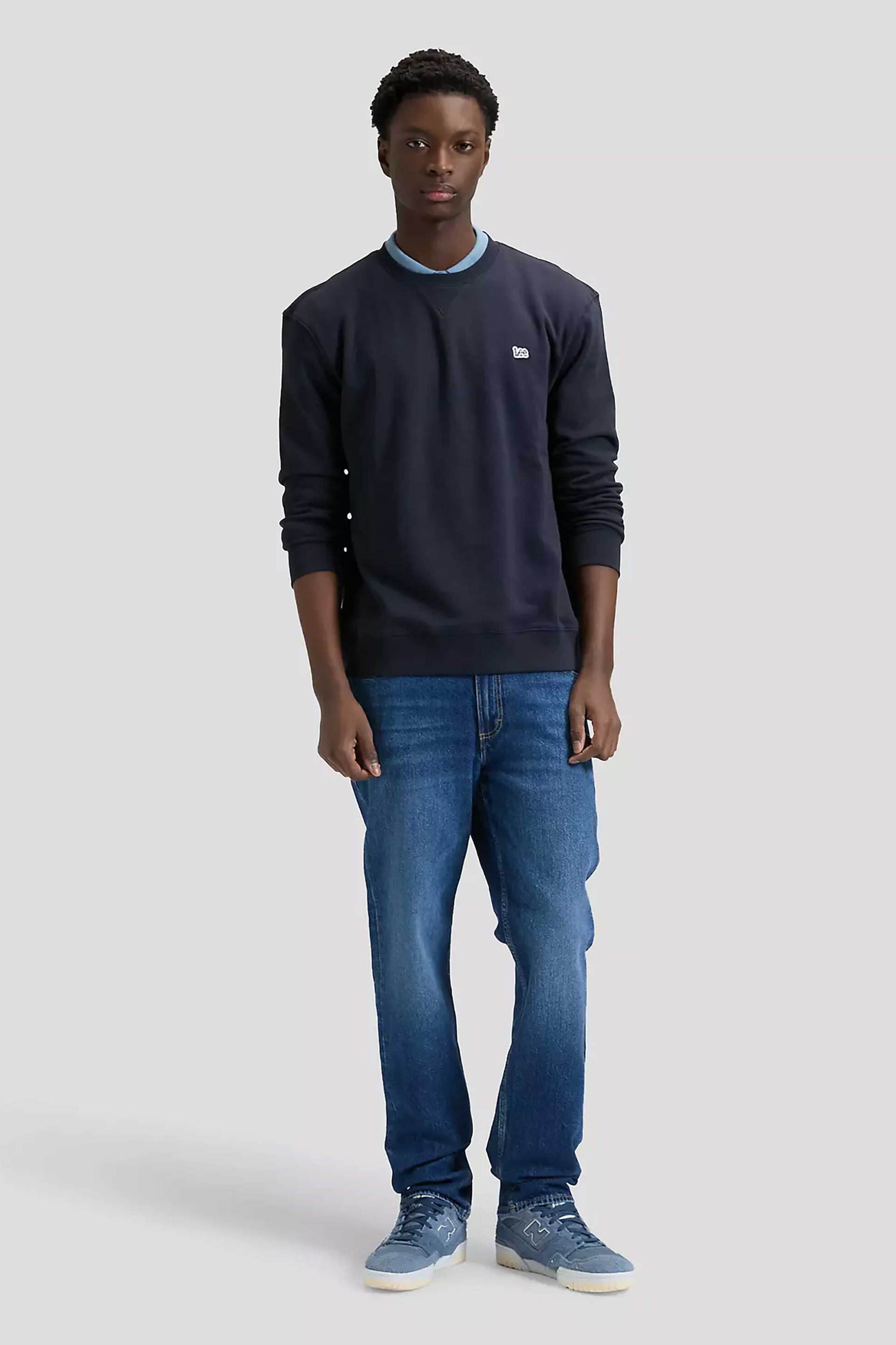 Lee® ανδρικό τζιν παντελόνι πεντάτσεπο Relaxed Straight Fit "Haden" - 112378729 Denim Blue
