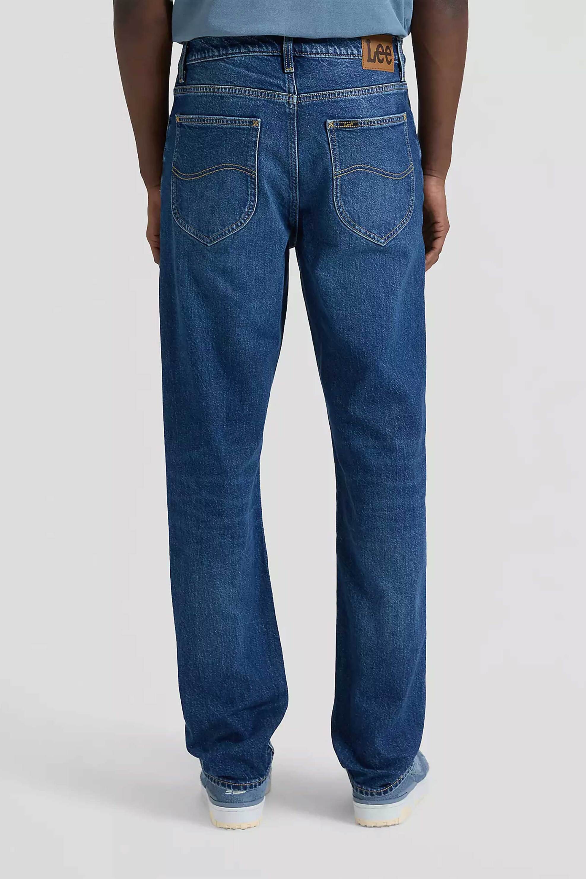 Lee Ανδρικό Τζιν Παντελόνι Πεντάτσεπο Relaxed Straight Fit Haden - 112378729 Denim Blue