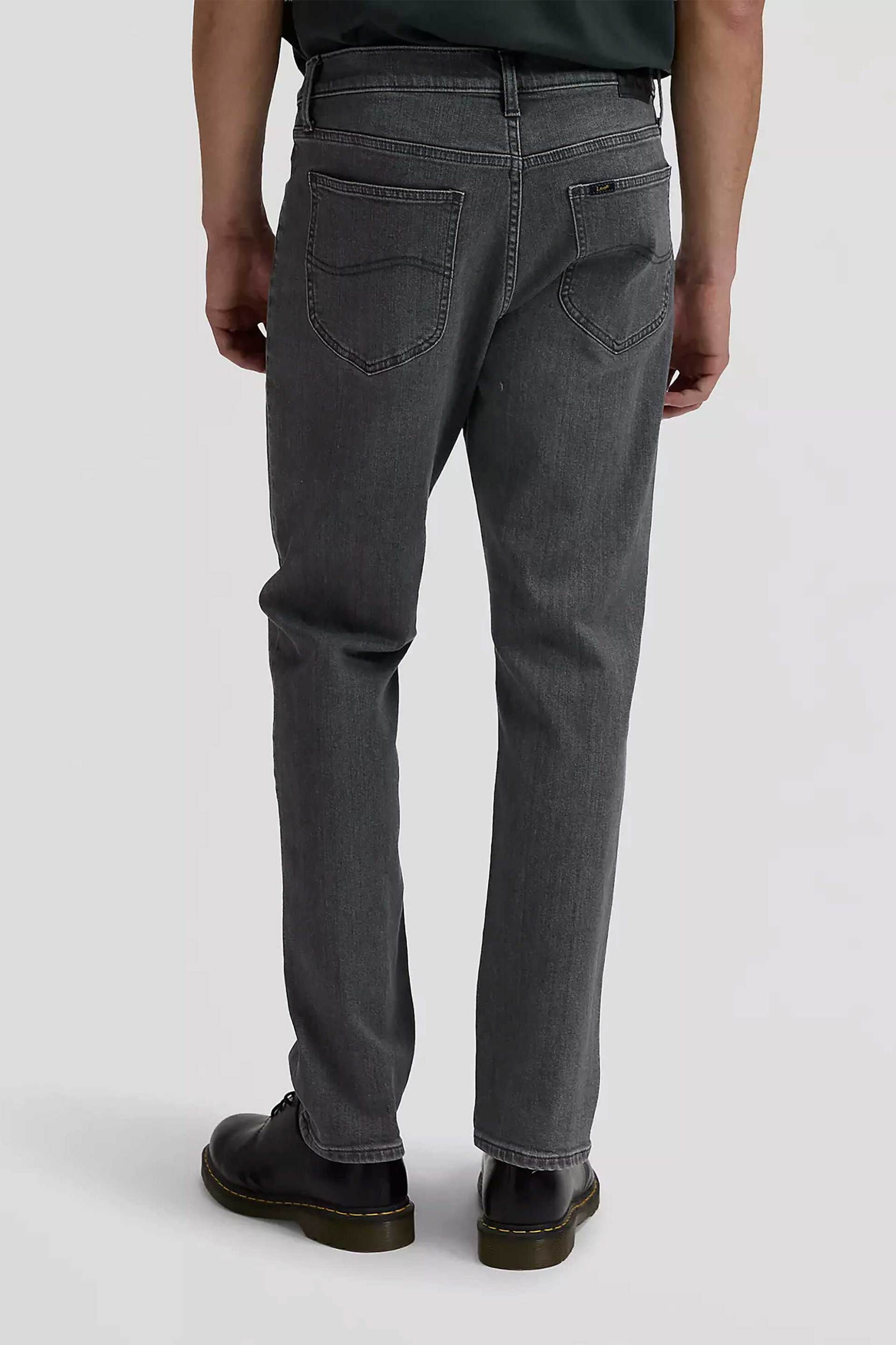Lee Ανδρικό Τζιν Παντελόνι Πεντάτσεπο Regular Straight Fit Daren - 112376361 Μαύρο
