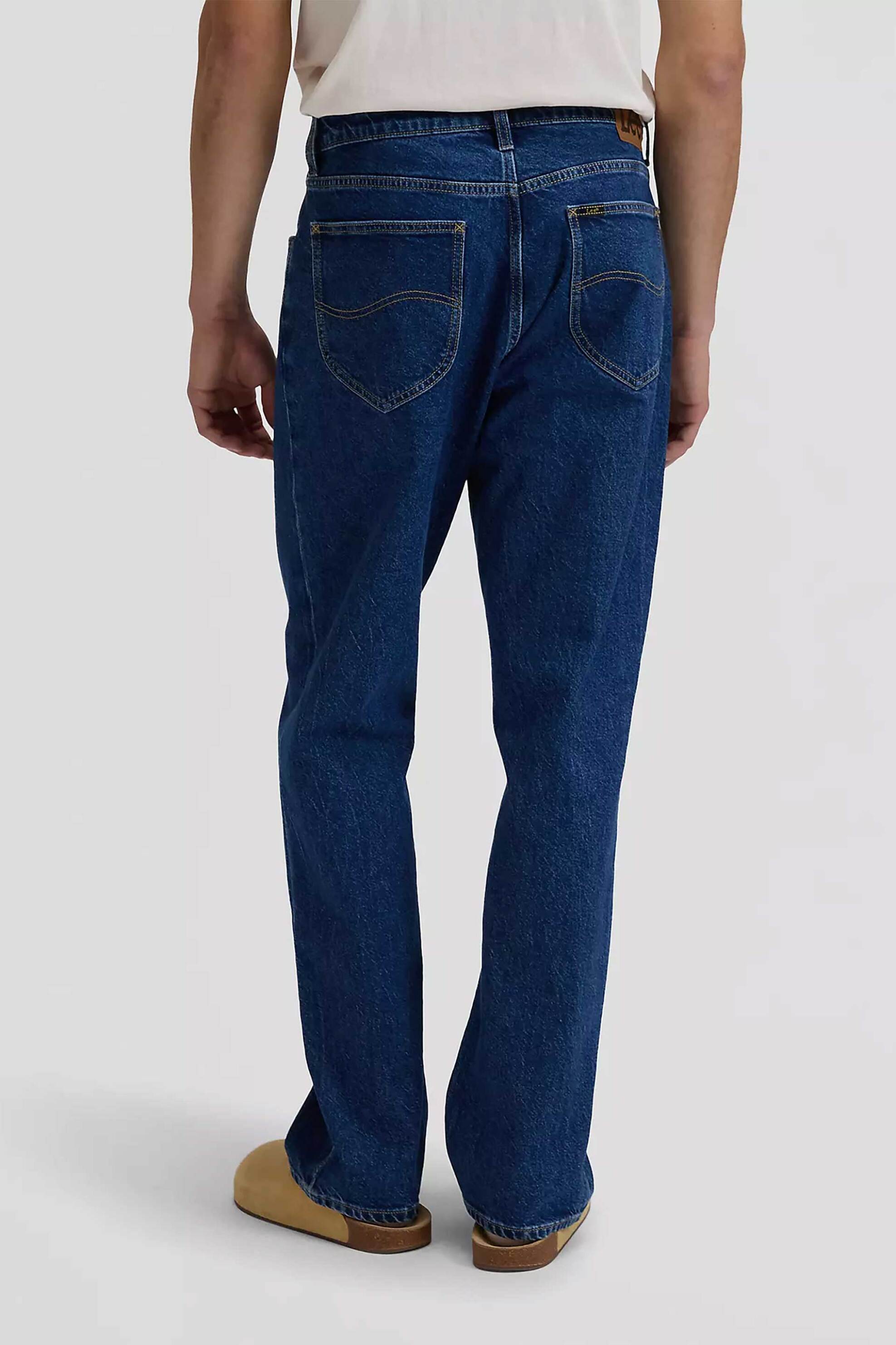 Lee Ανδρικό Τζιν Παντελόνι Πεντάτσεπο Loose Fit Asher - 112376399 Denim Blue Σκούρο