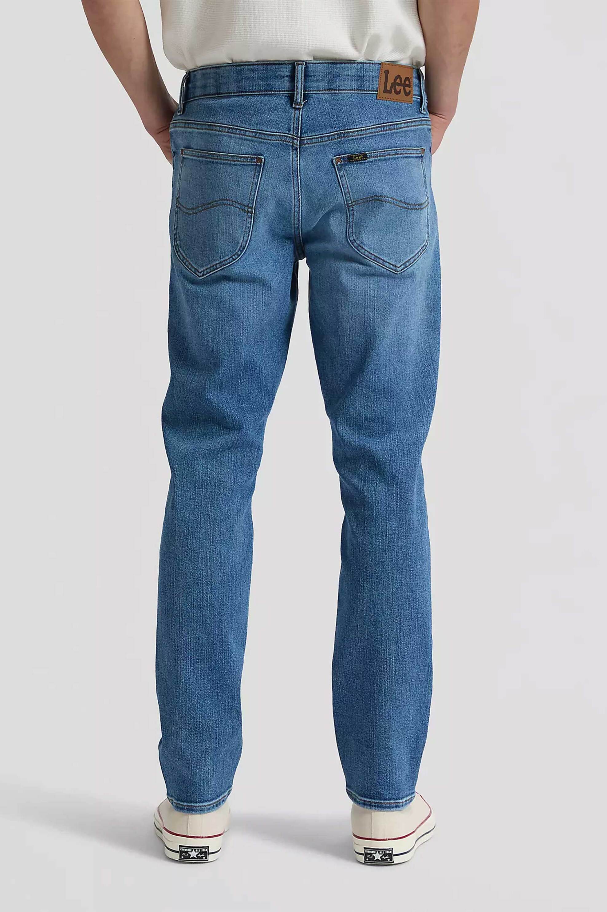 Lee Ανδρικό Τζιν Παντελόνι Πεντάτσεπο Regular Fit Daren - 112376416 Denim Blue