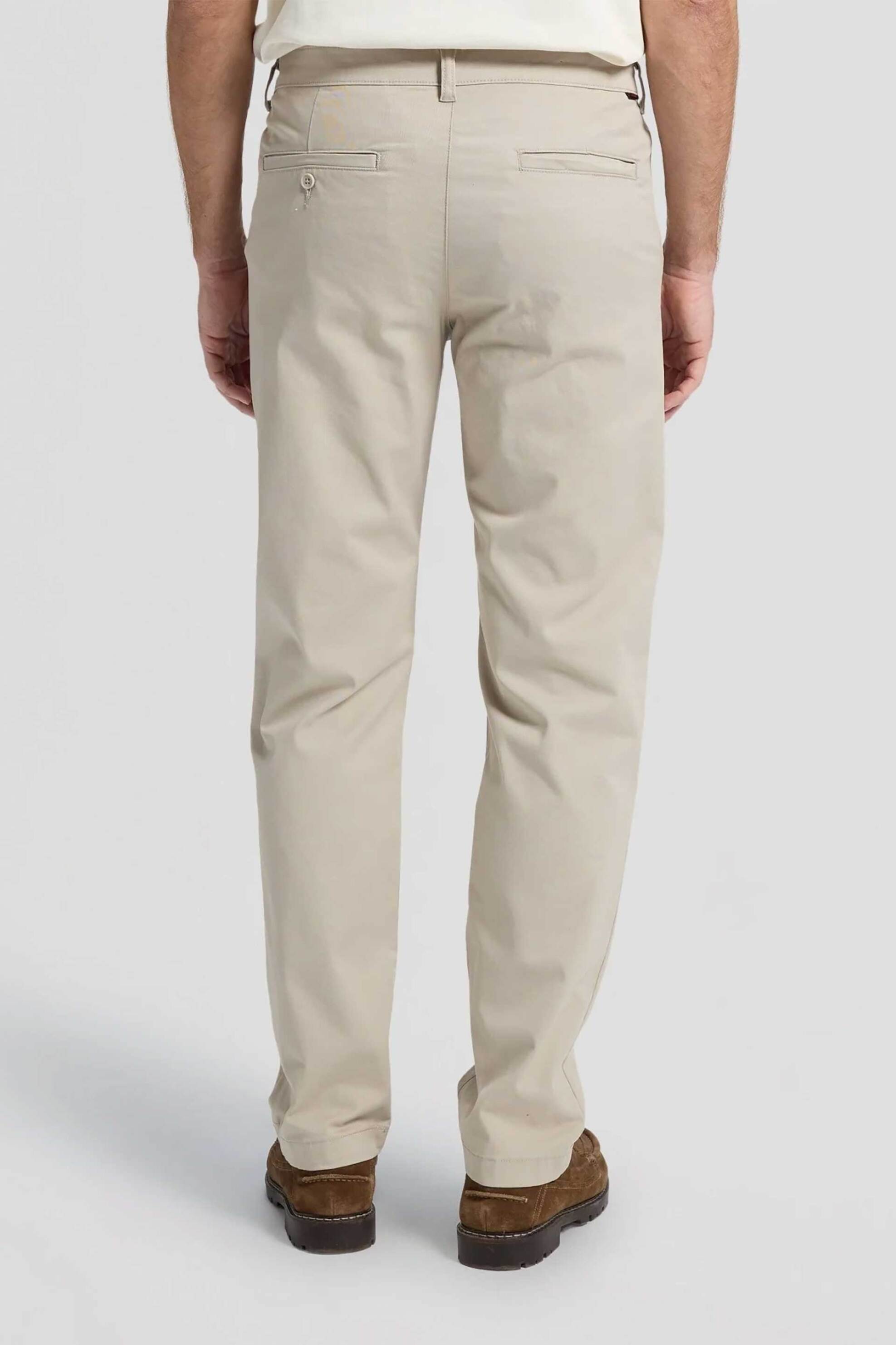Lee Ανδρικό Chino Παντελόνι Regular Fit - 112376345 Εκρού