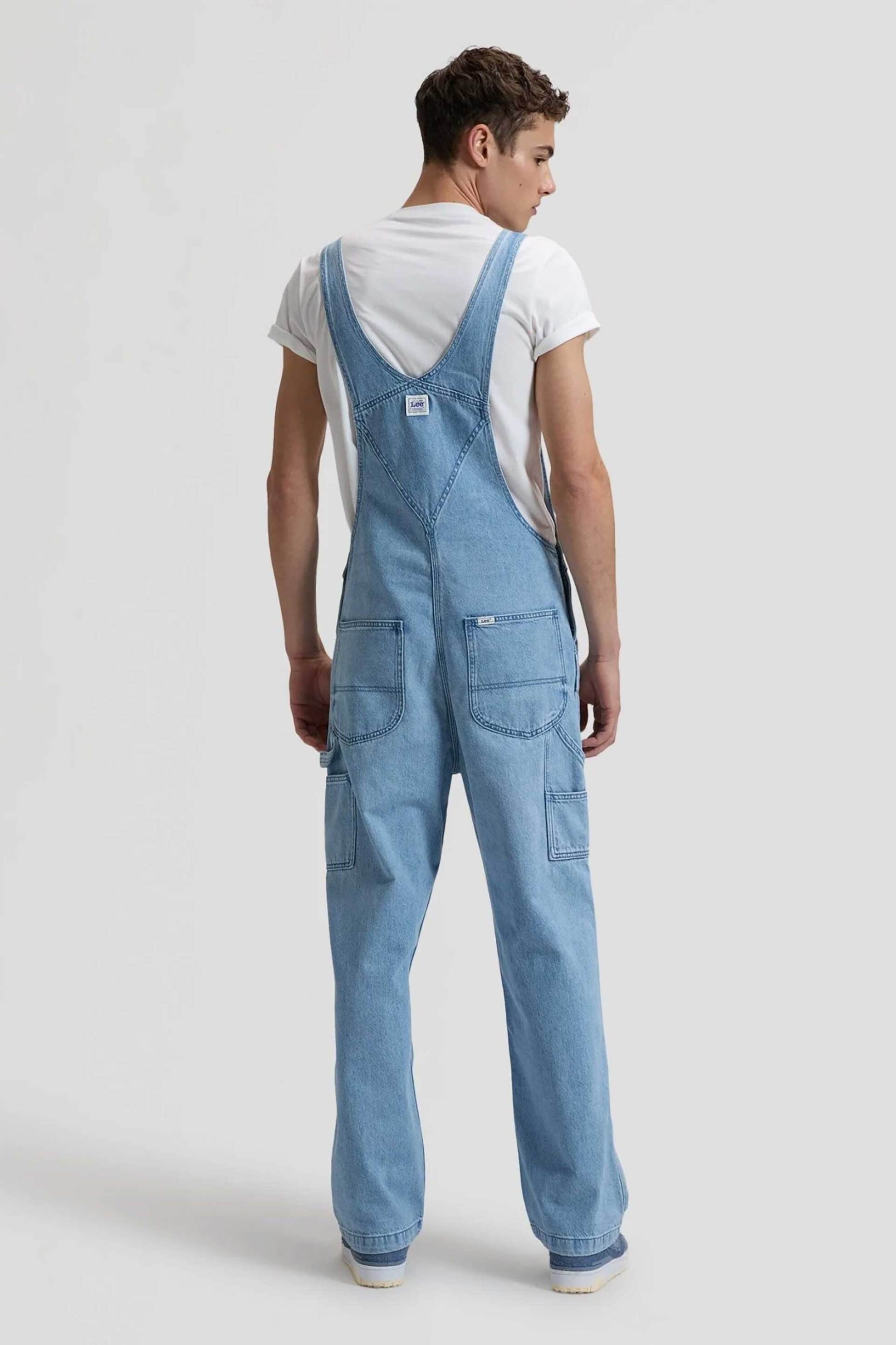 Lee Ανδρική Denim Ολόσωμη Φόρμα Αμάνικη με Κουμπιά Workwear - 112376913 Blue