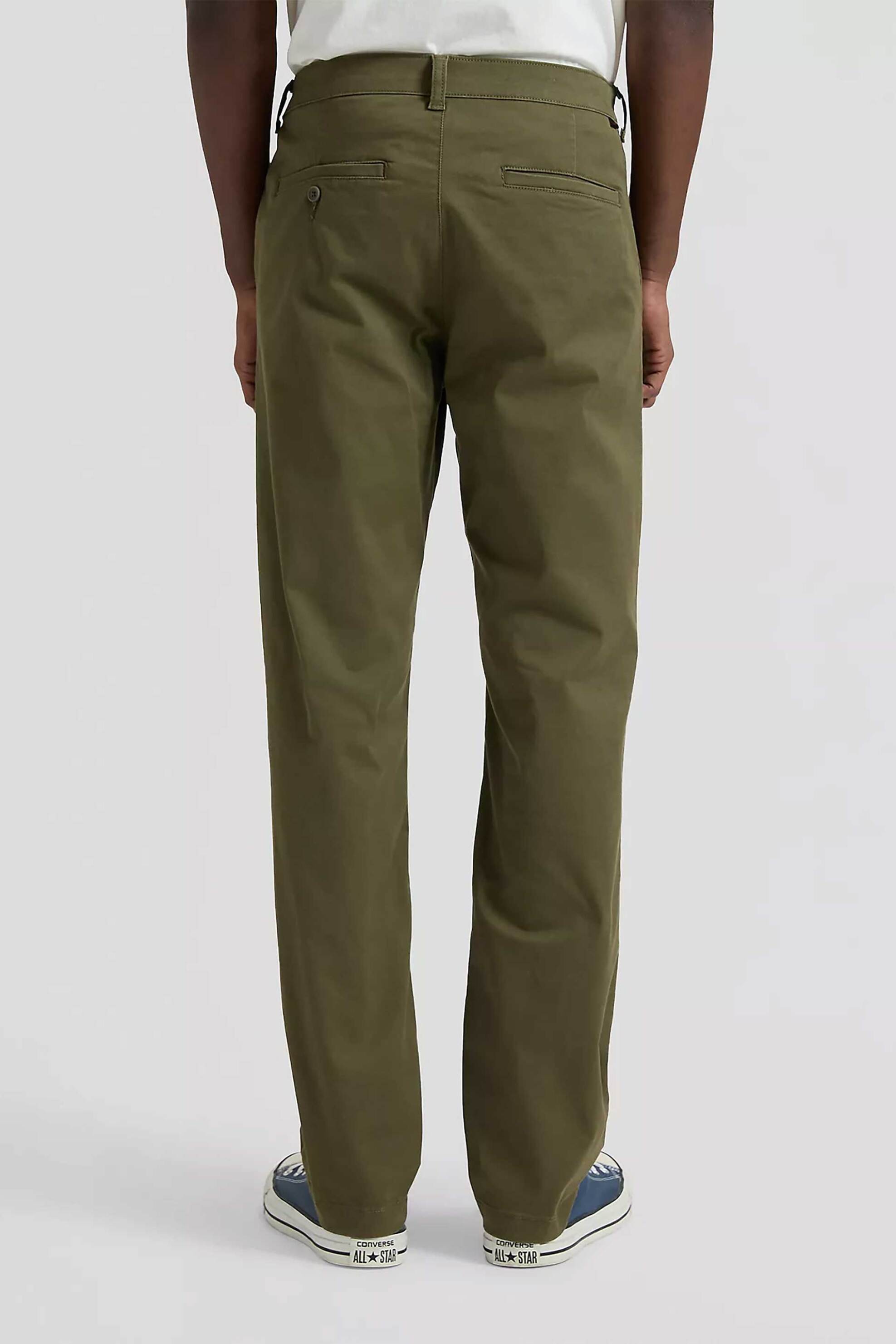 Lee Ανδρικό Chino Παντελόνι Regular Fit - 112378506 Λαδί
