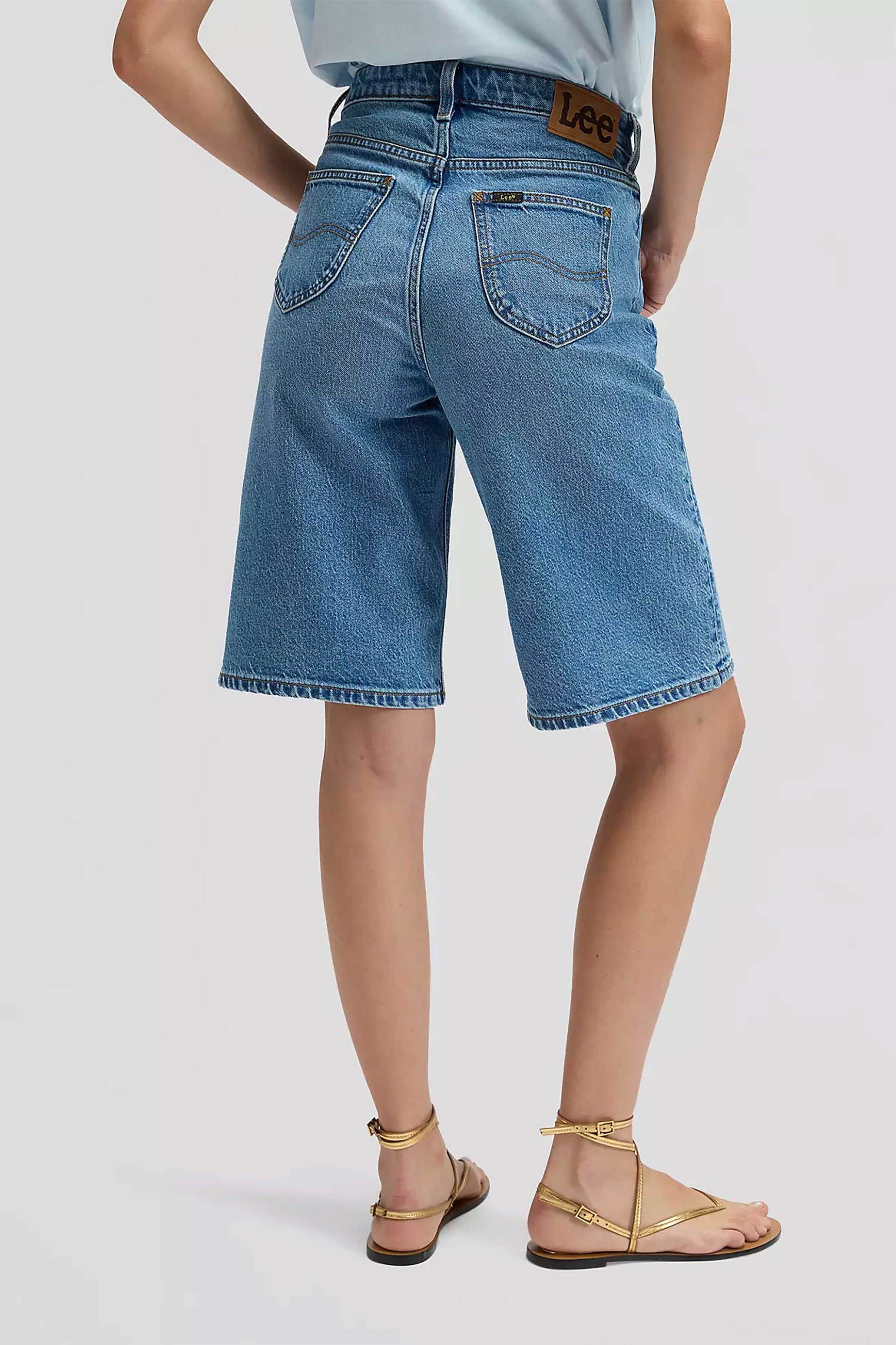 Lee Γυναικείο Denim Σορτς Relaxed Fit Jort - 112376720 Blue