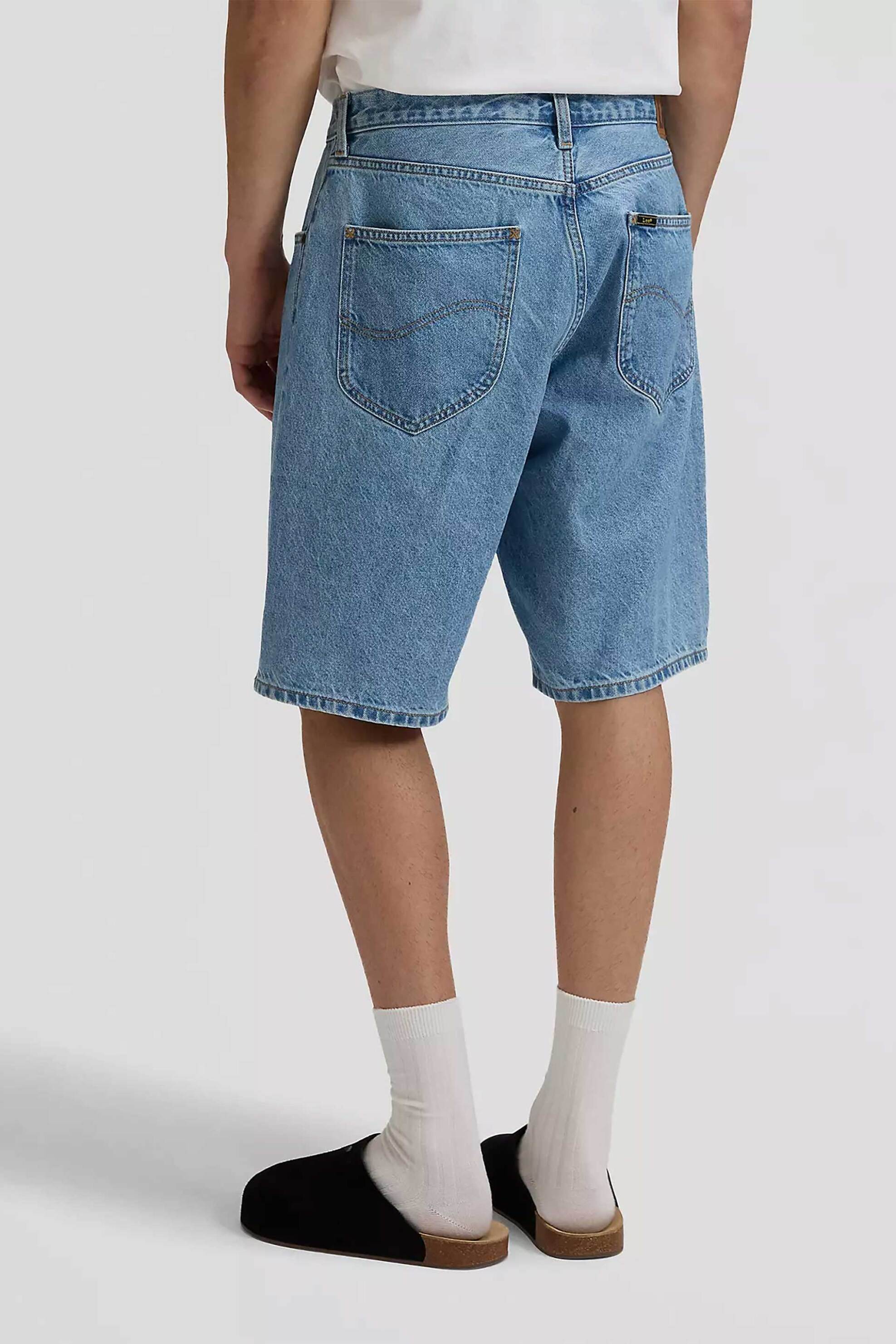 Lee Ανδρική Βερμούδα Denim Πεντάτσεπη Asher - 112376919 Blue