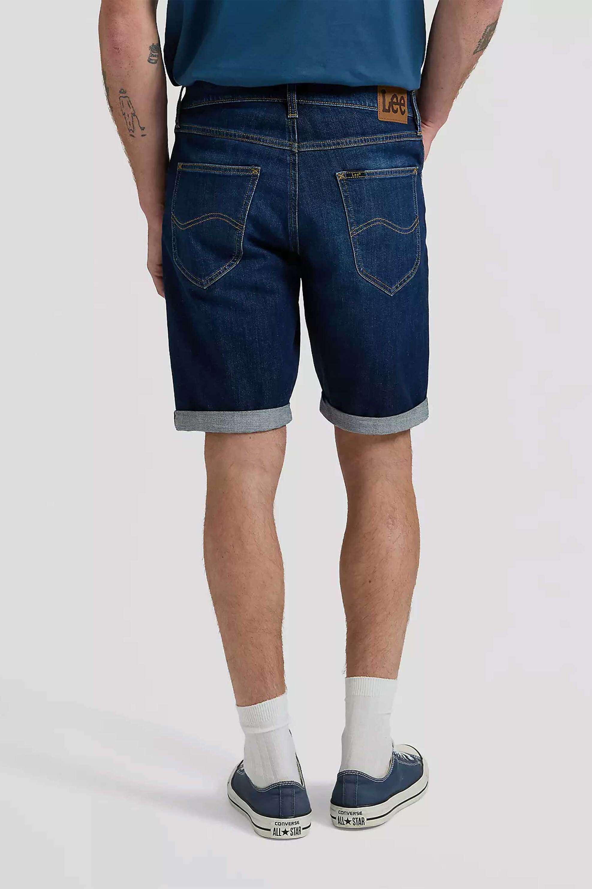 Lee Ανδρική Βερμούδα Denim Πεντάτσεπη - 112377689 Blue Σκούρο