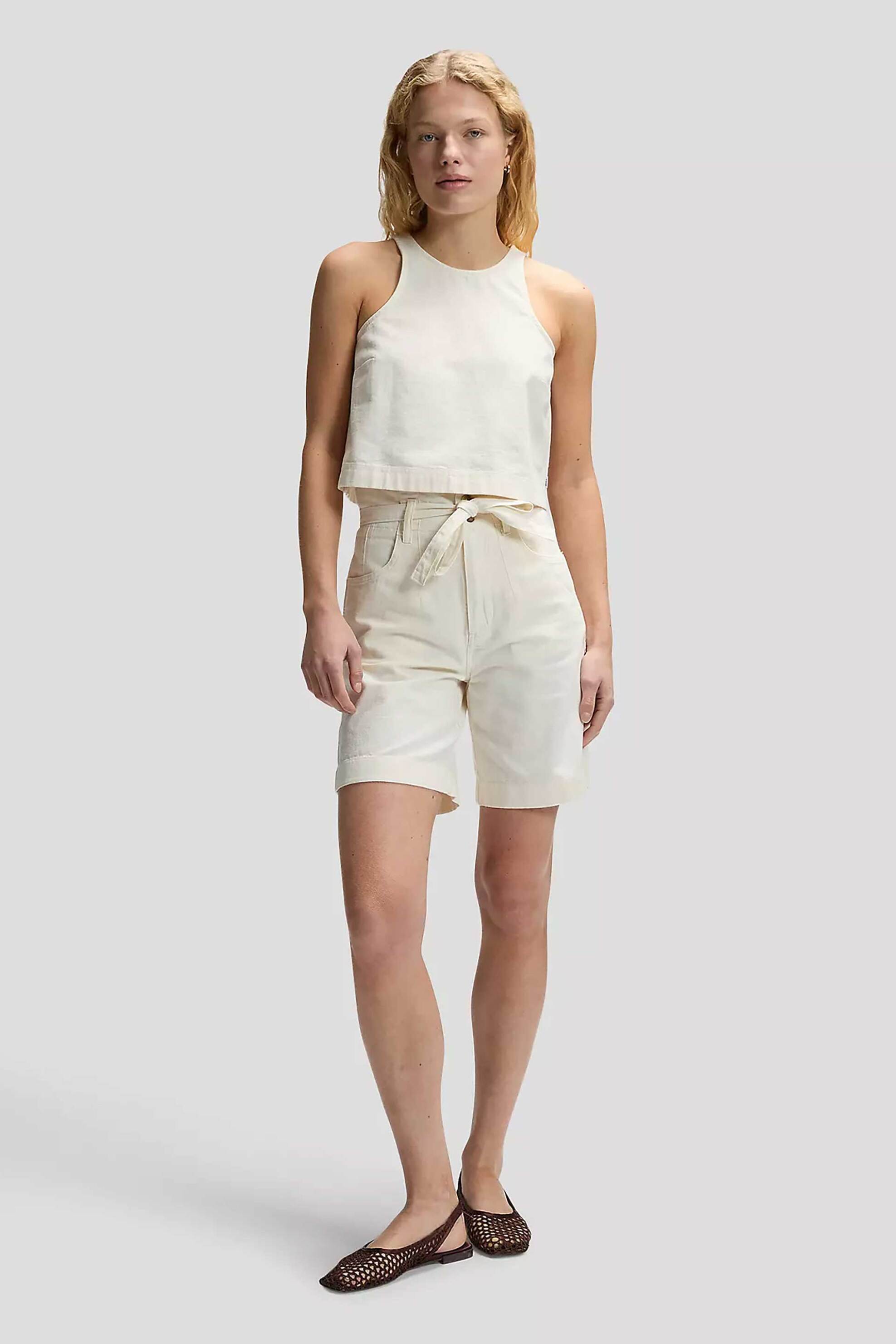 LEE Lee® γυναικείο denim τοπ Boxy Fit - 112378260 Υπόλευκο - 2