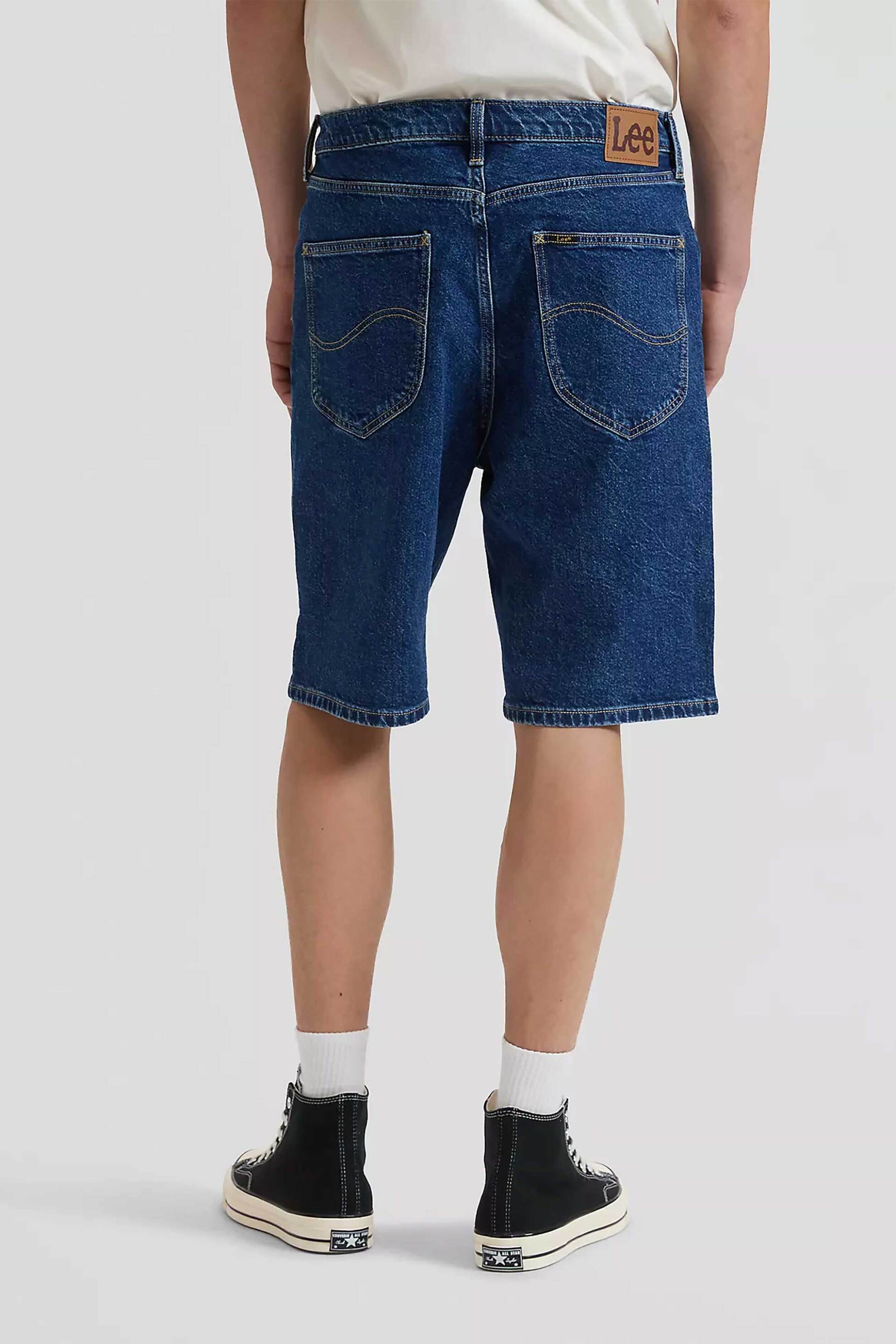 Lee Ανδρική Βερμούδα Denim Πεντάτσεπη Asher - 112376400 Blue Σκούρο