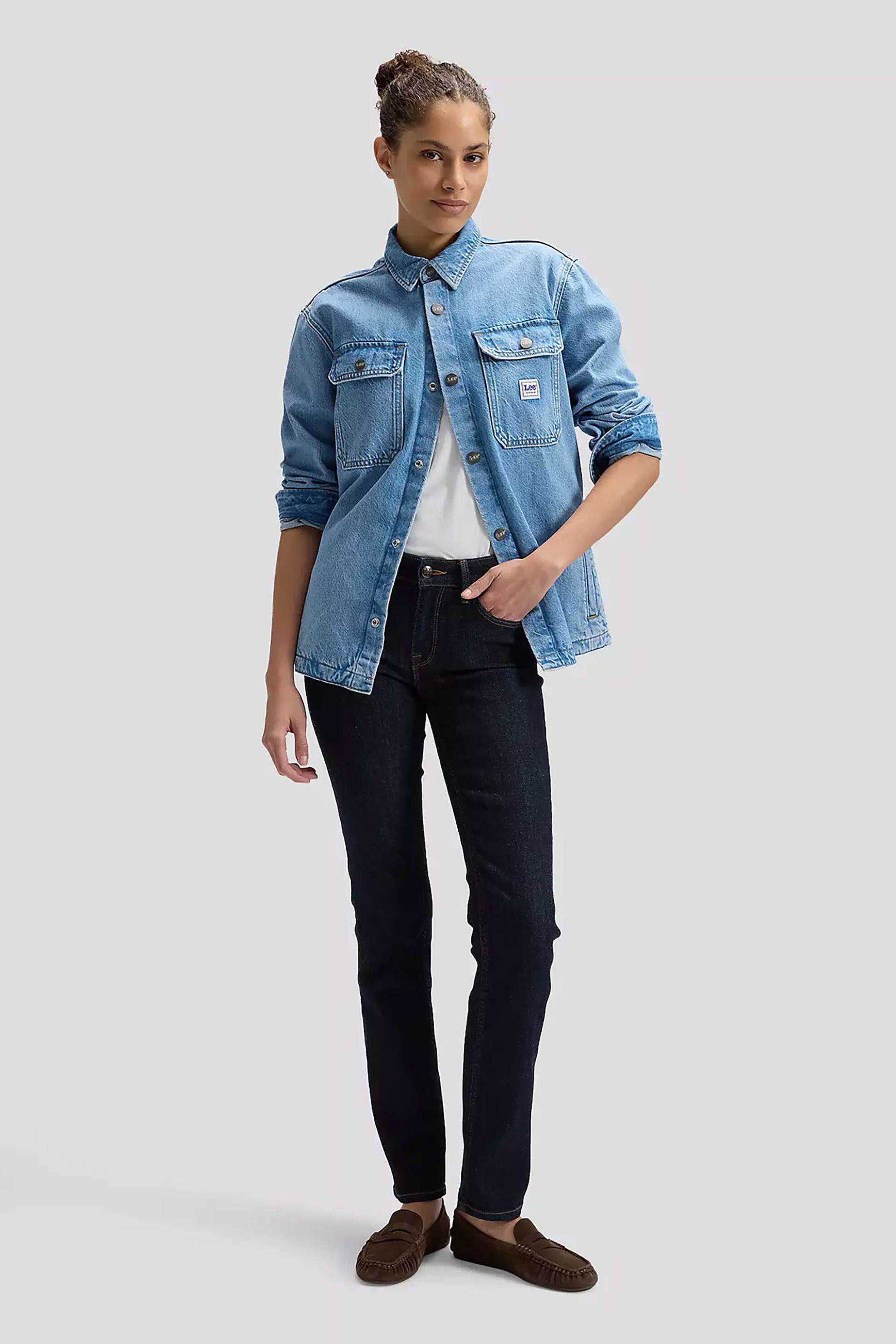 Lee® γυναικείο τζιν παντελόνι πεντάτσεπο Slim Straight Fit 