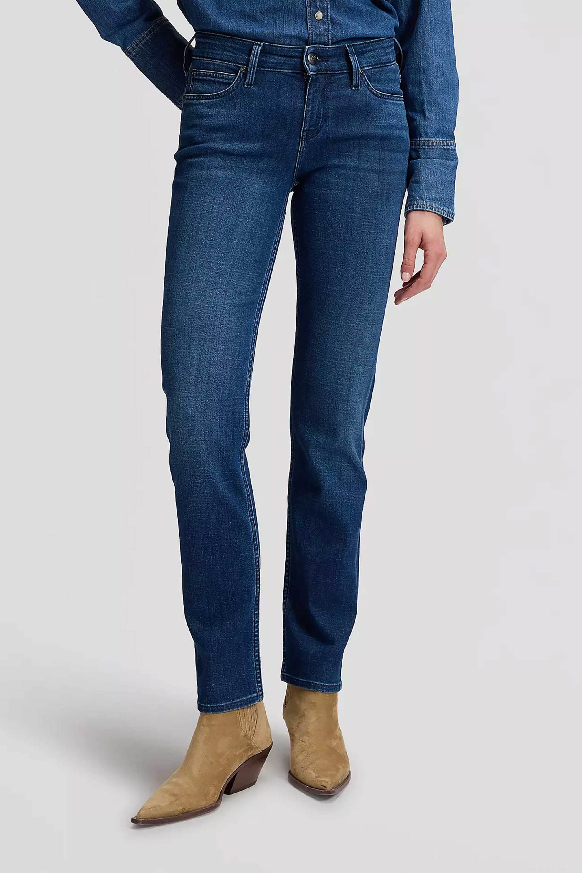 Lee® γυναικείο τζιν παντελόνι πεντάτσεπο Regular Straight Fit 