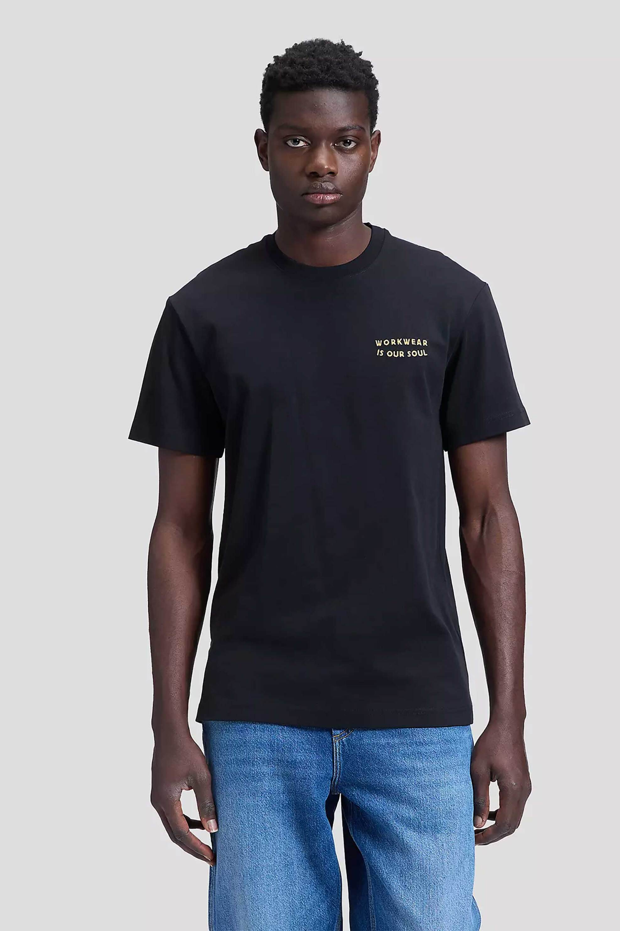 Lee® ανδρικό T-shirt με print Relaxed Fit "Workwear" - 112386359 Μαύρο