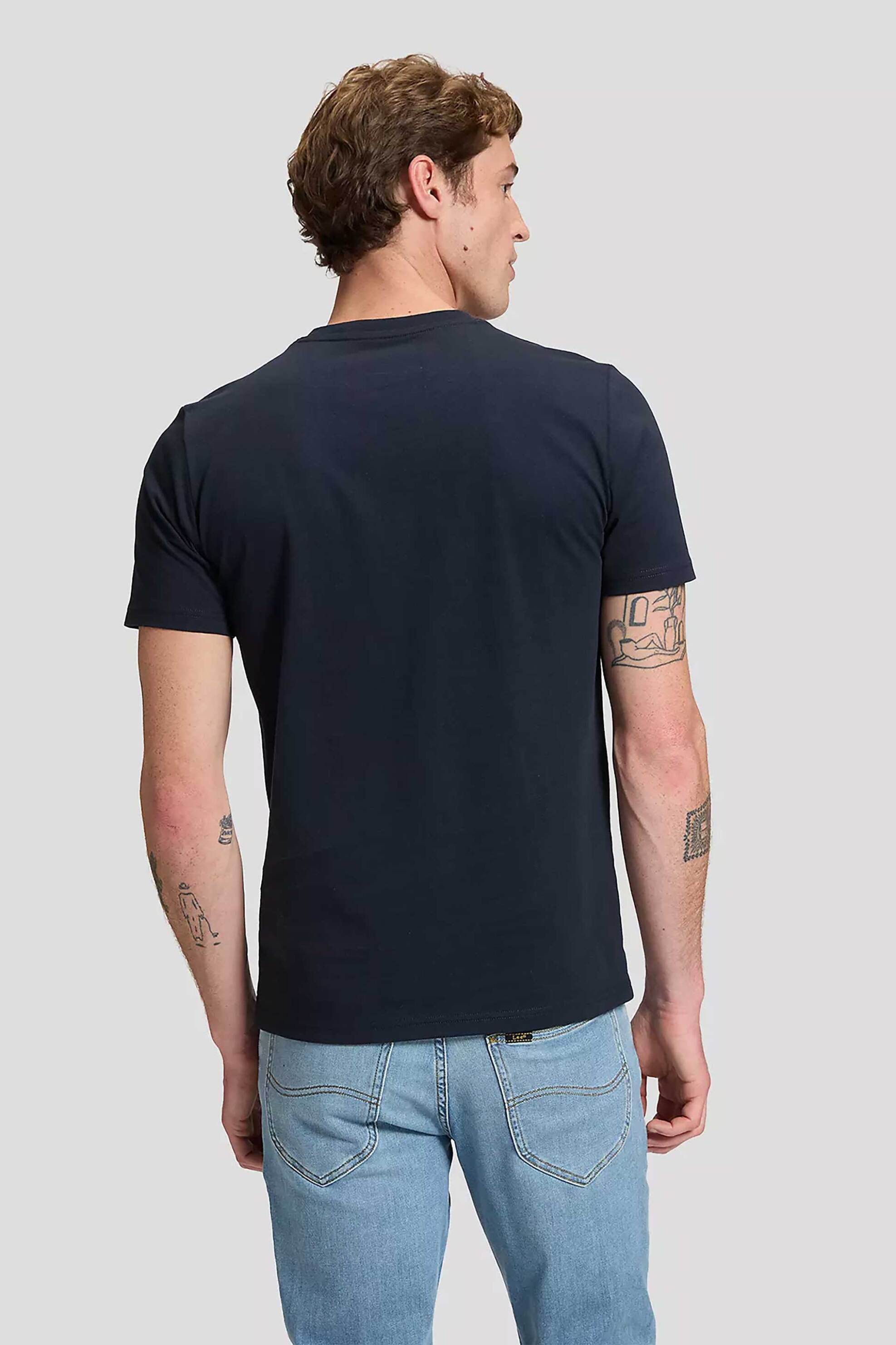 Lee Ανδρικό T-Shirt Regular Fit Americana - 112386322 Μπλε Σκούρο