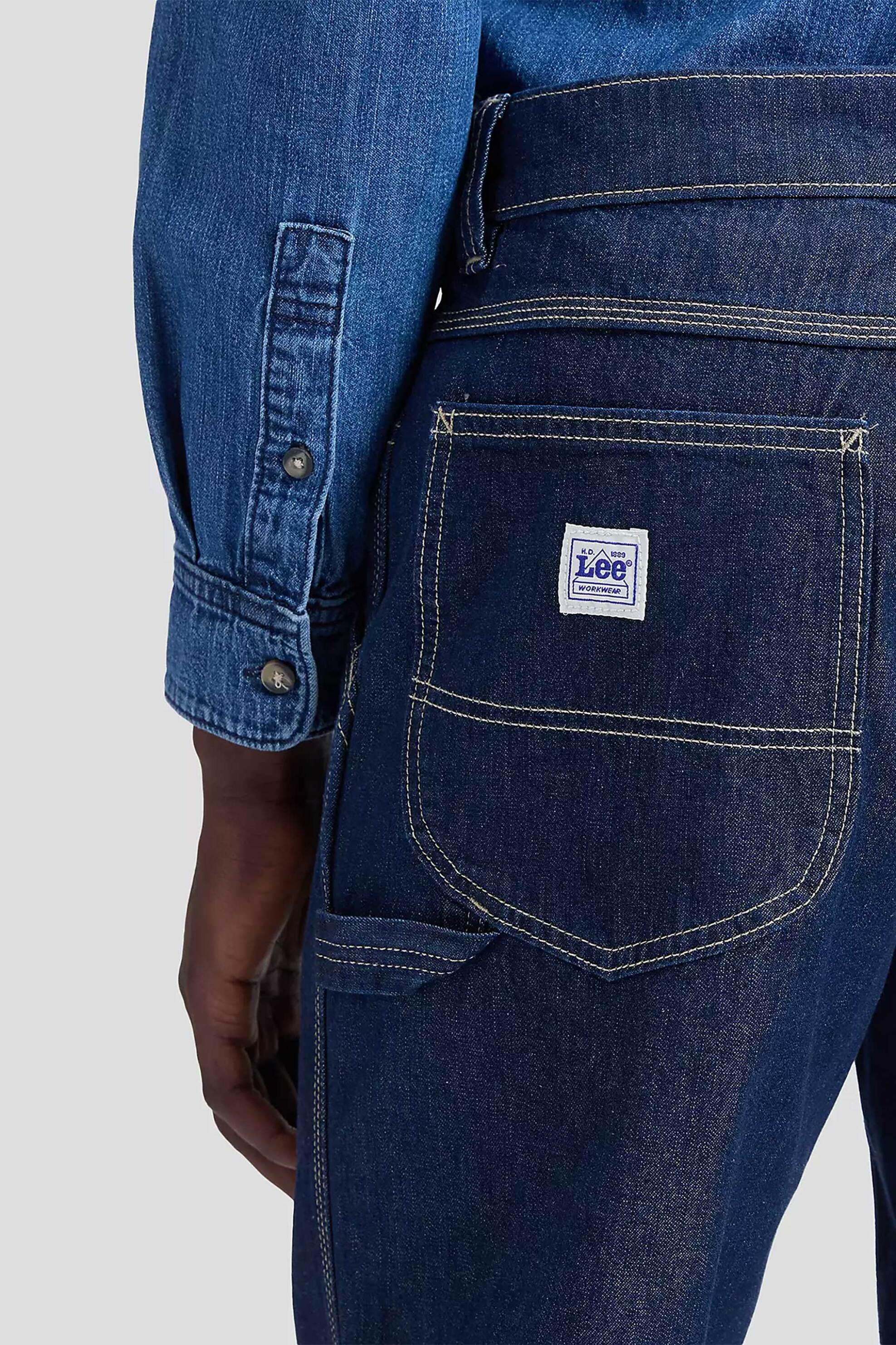 Lee Ανδρικό Τζιν Παντελόνι Loose Fit Workwear Carpenter - 112386527 Denim Blue Σκούρο