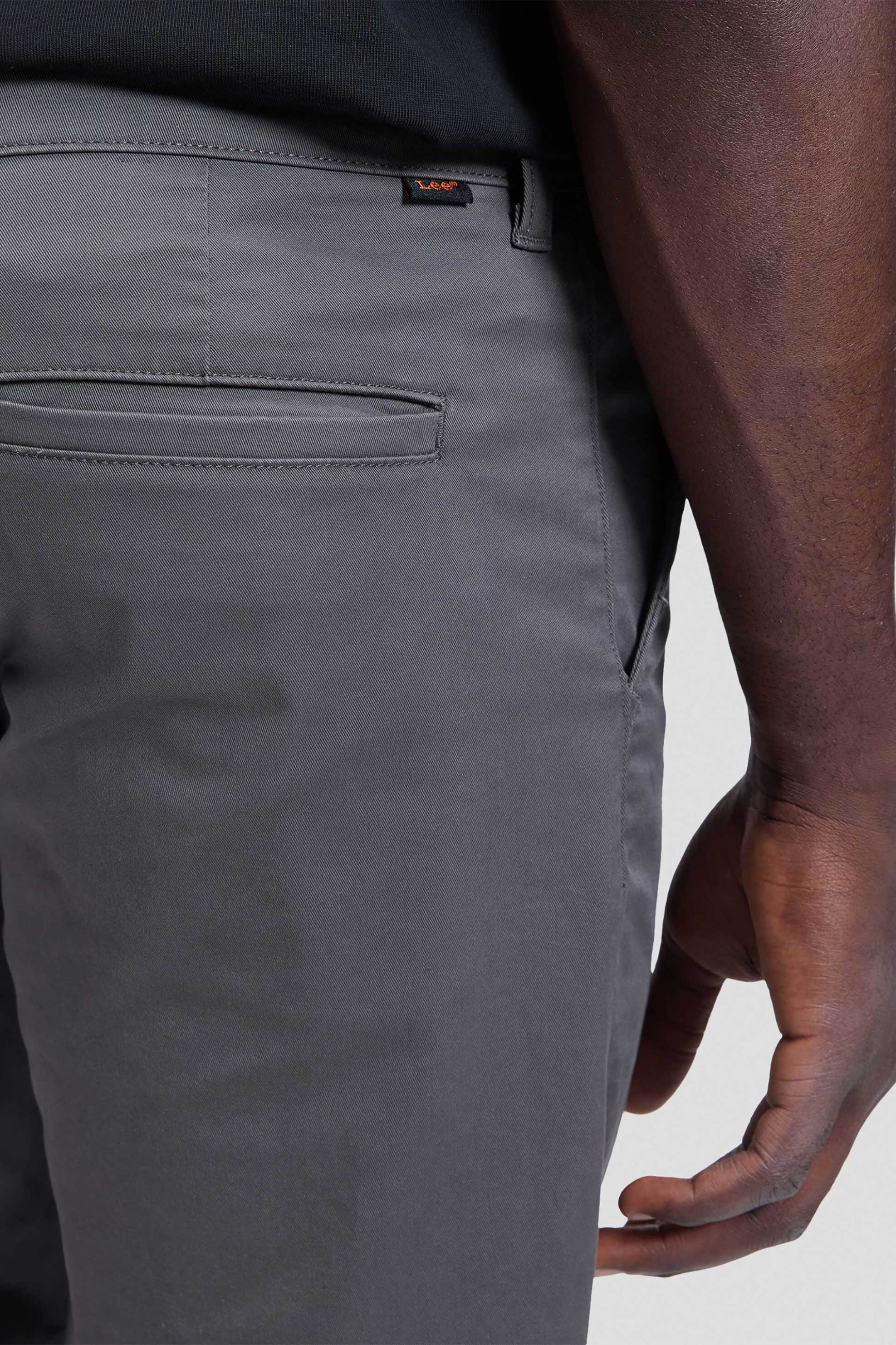 Lee Ανδρικό Παντελόνι Chino Regular Fit - 112386539 Γκρι