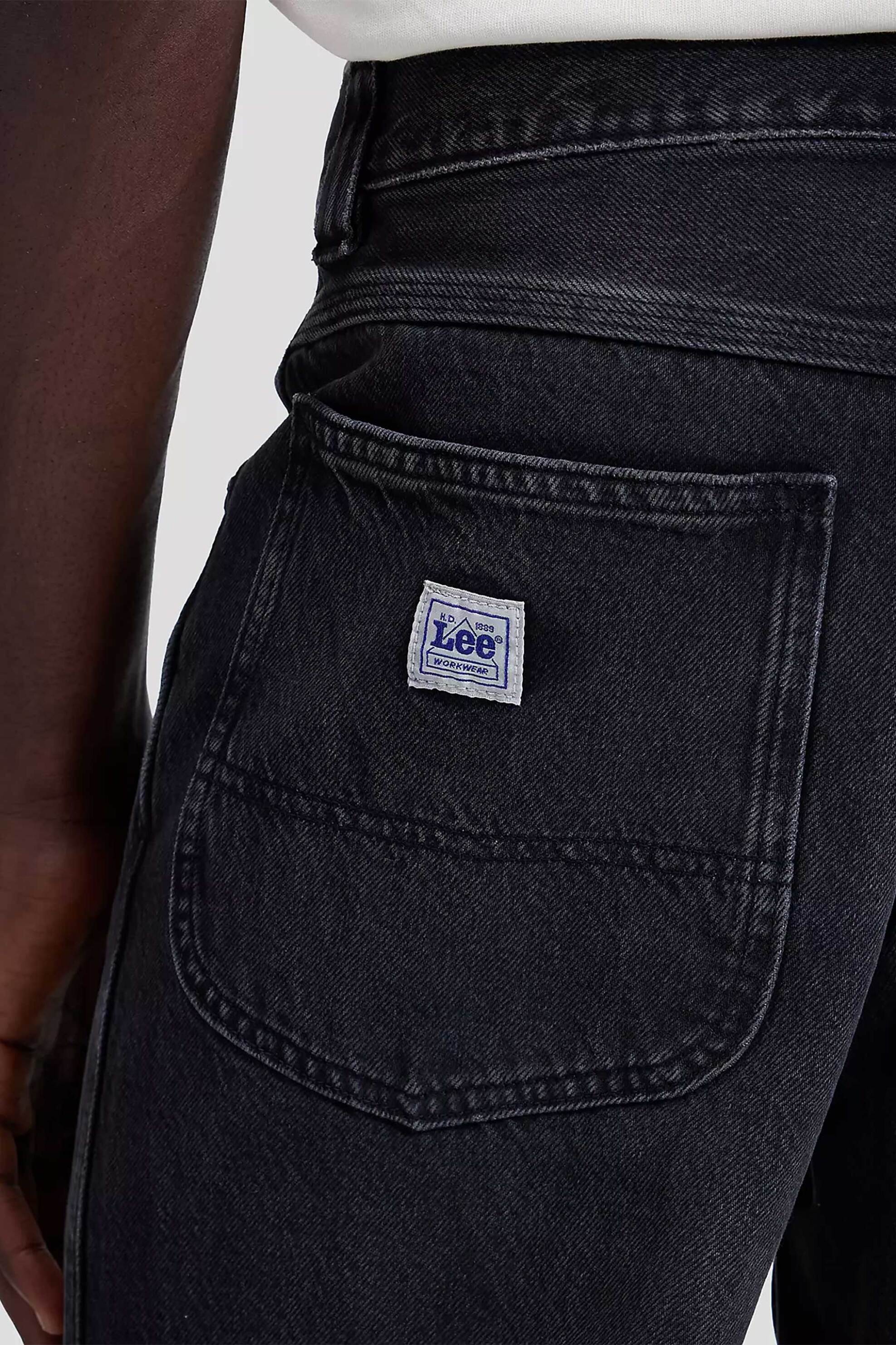 Lee Ανδρικό Τζιν Παντελόνι Πεντάτσεπο Loose Straight Fit Workwear Henry - 112386578 Μαύρο