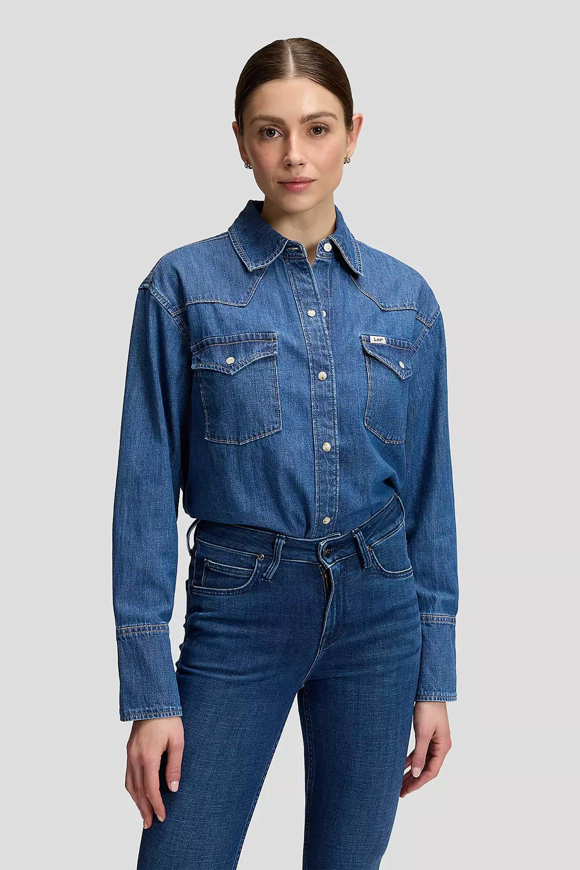 Lee® γυναικείο denim πουκάμισο Relaxed Fit 