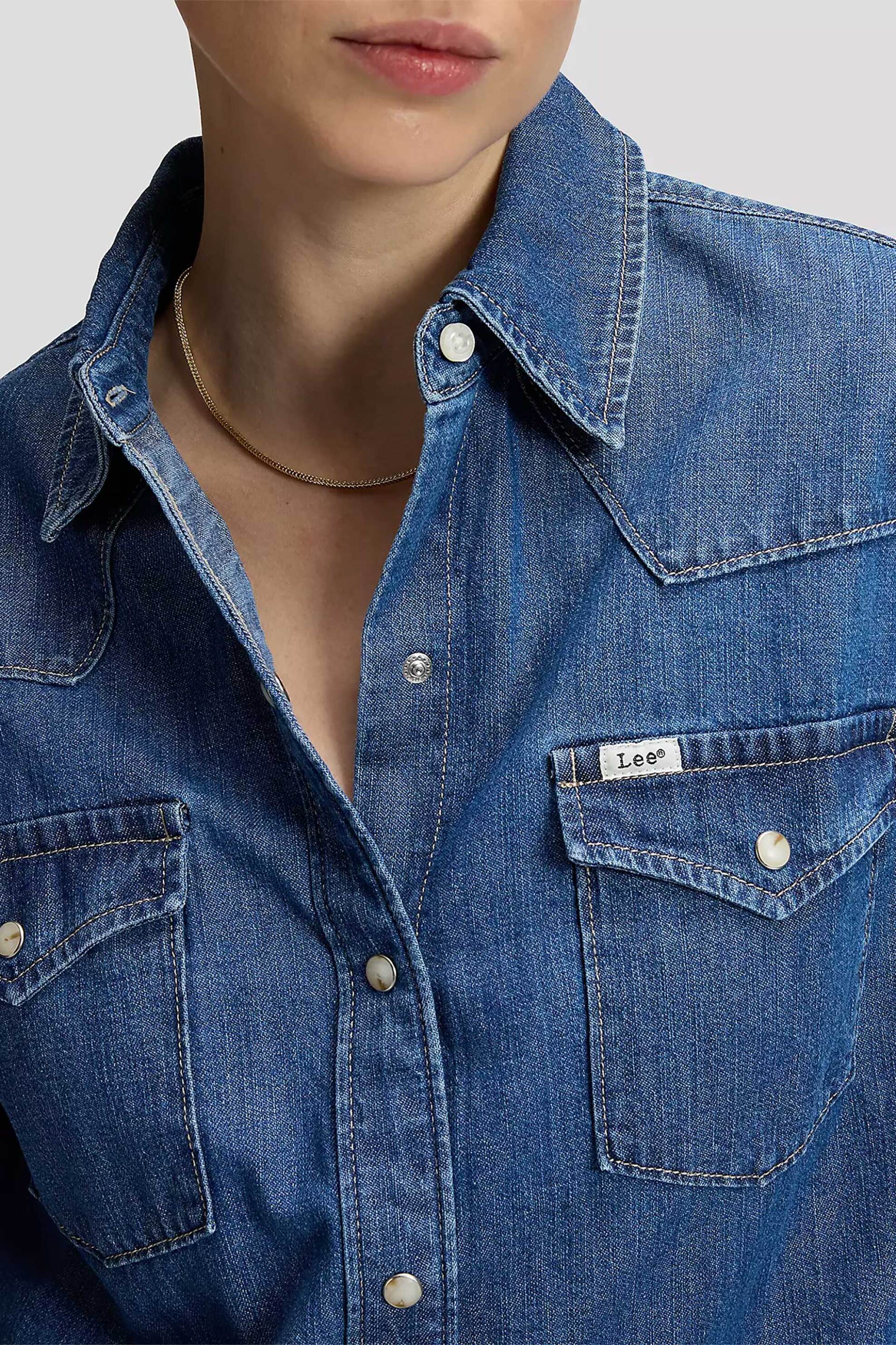Lee® γυναικείο denim πουκάμισο Relaxed Fit 