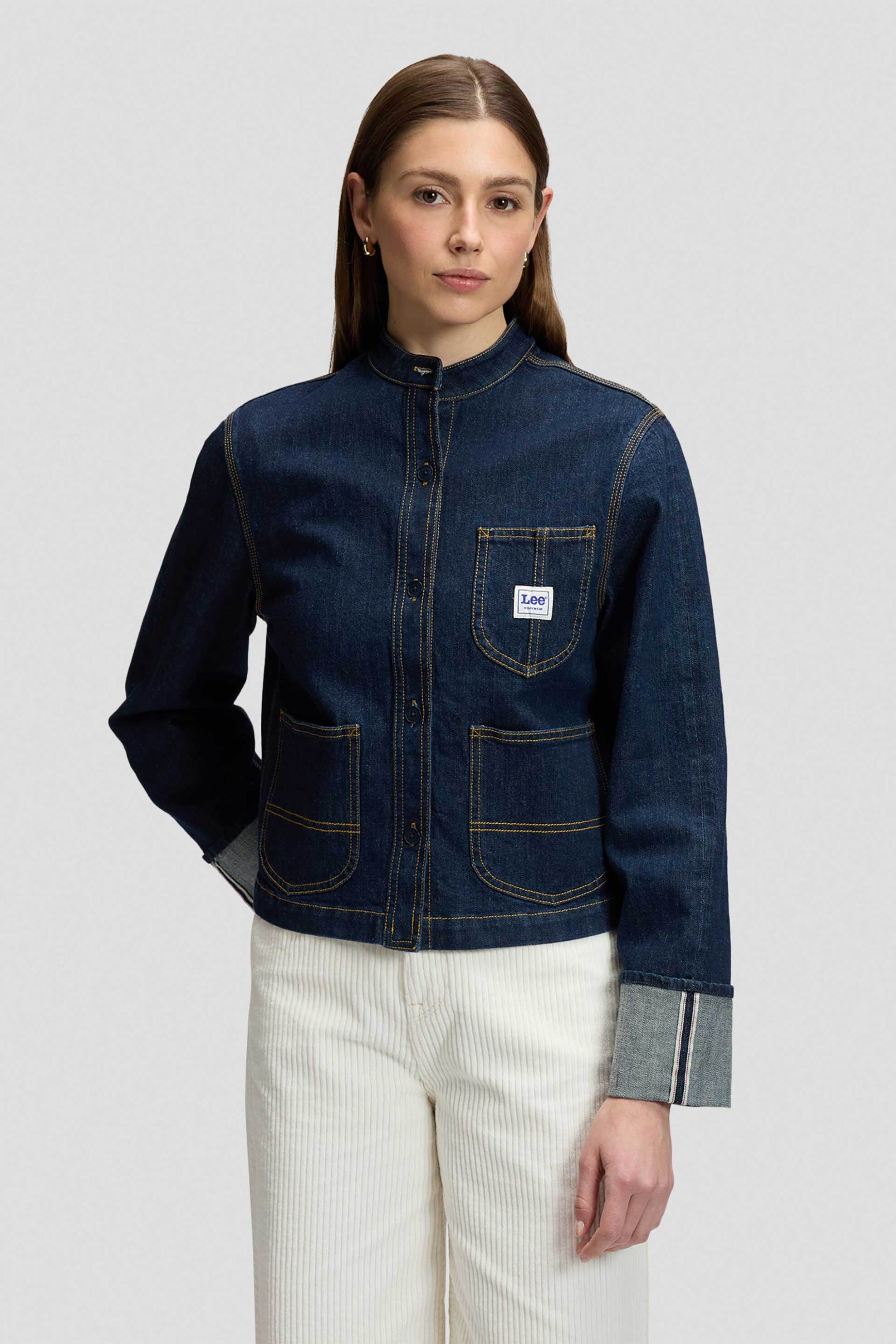 Lee® γυναικείο denim overshirt μάο Regular Fit 