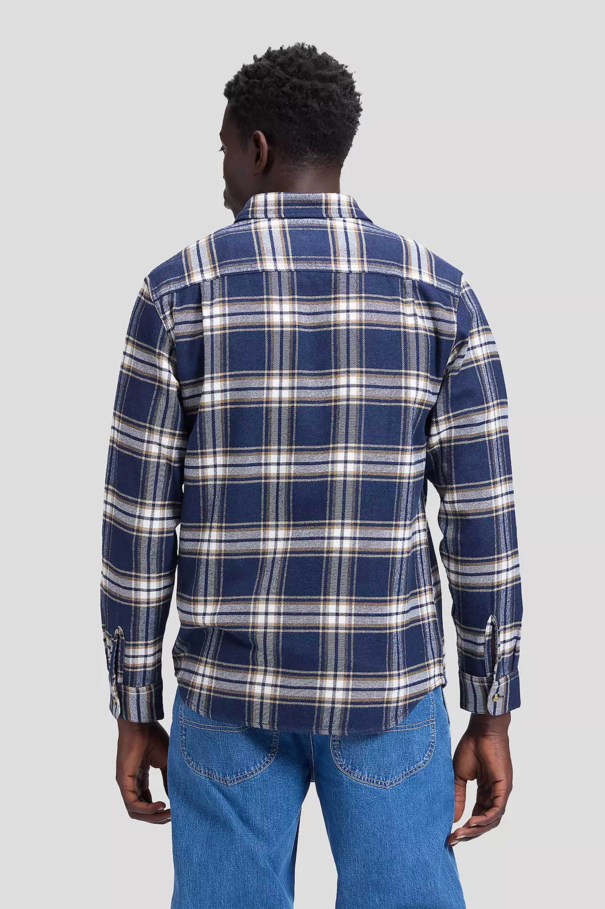 Lee Ανδρικό Πουκάμισο με Καρό Σχέδιο Relaxed Fit Workwear 2 0 - 112386428 Μπλε