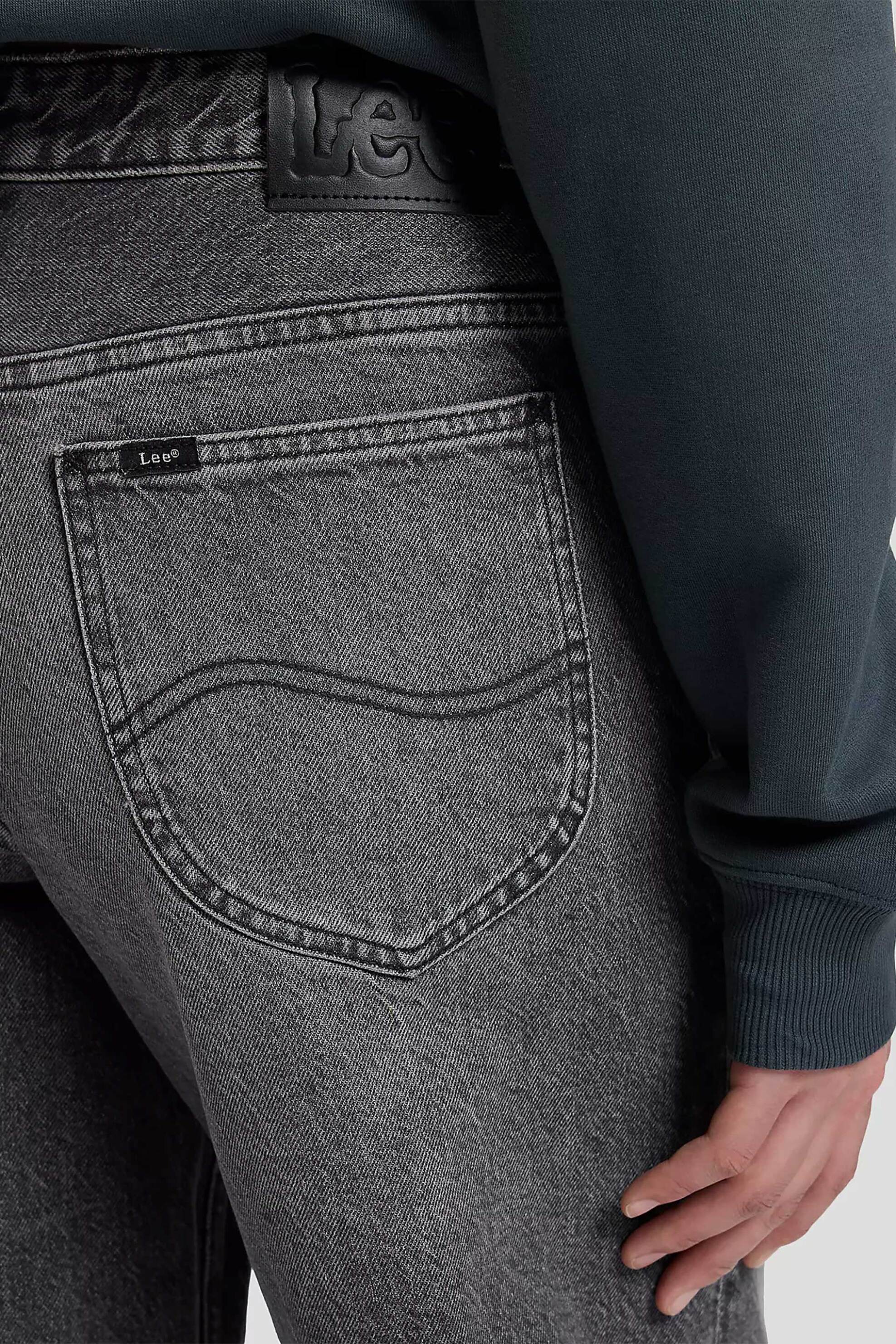 Lee Γυναικείο Τζιν Παντελόνι Πεντάτσεπο Loose Straight Fit Rider - 112385819 Γκρι Σκούρο