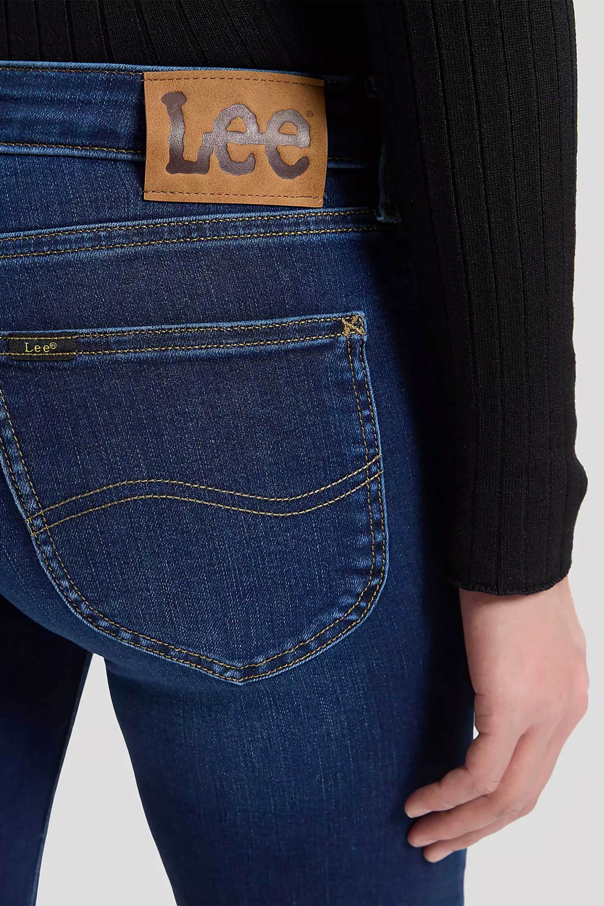 Lee Γυναικείο Τζιν Παντελόνι Πεντάτσεπο Bootcut Fit Lana - 112385881 Denim Blue Σκούρο