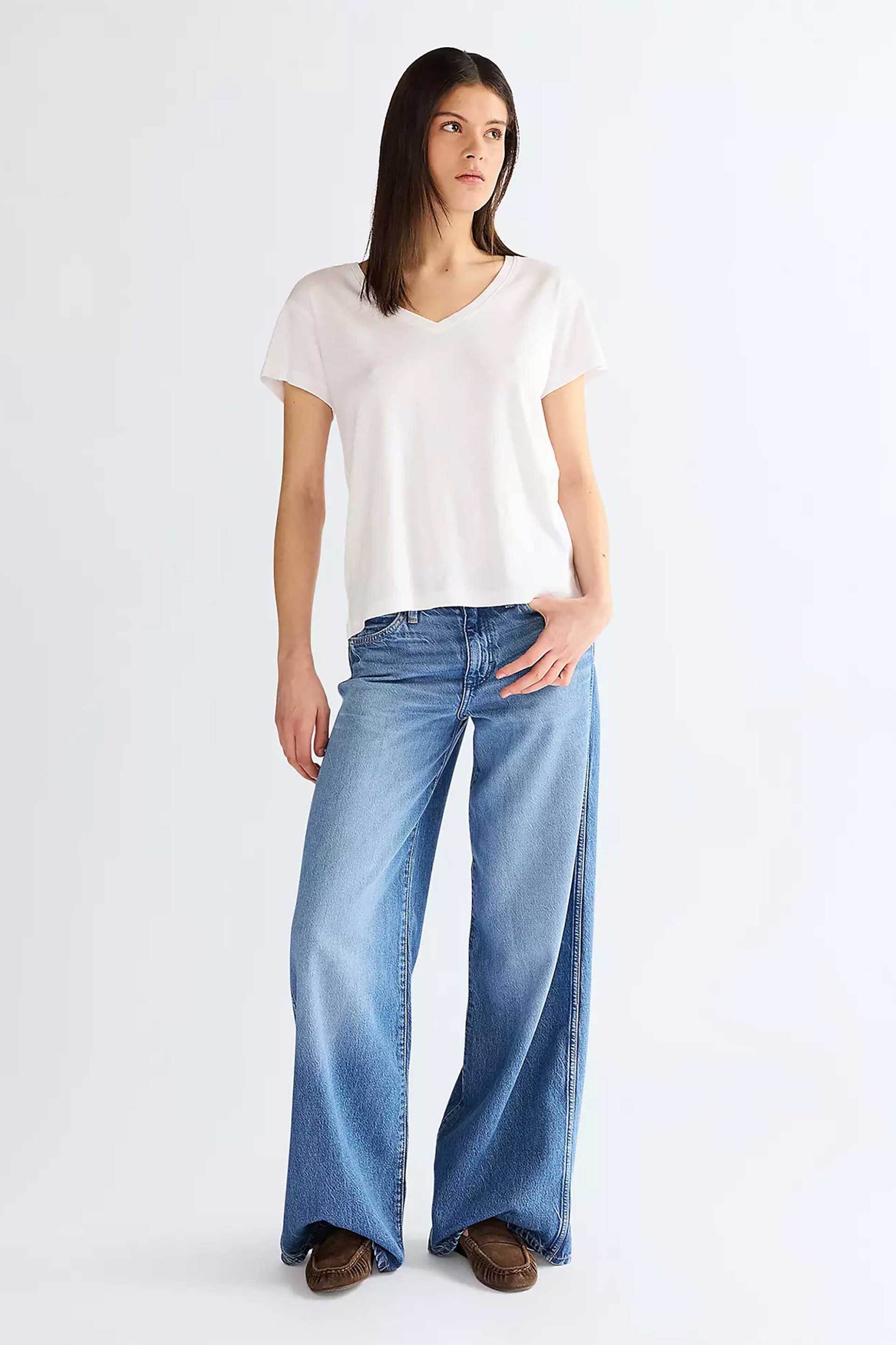 Wrangler® γυναικείο τζιν παντελόνι πεντάτσεπο Wide Leg 