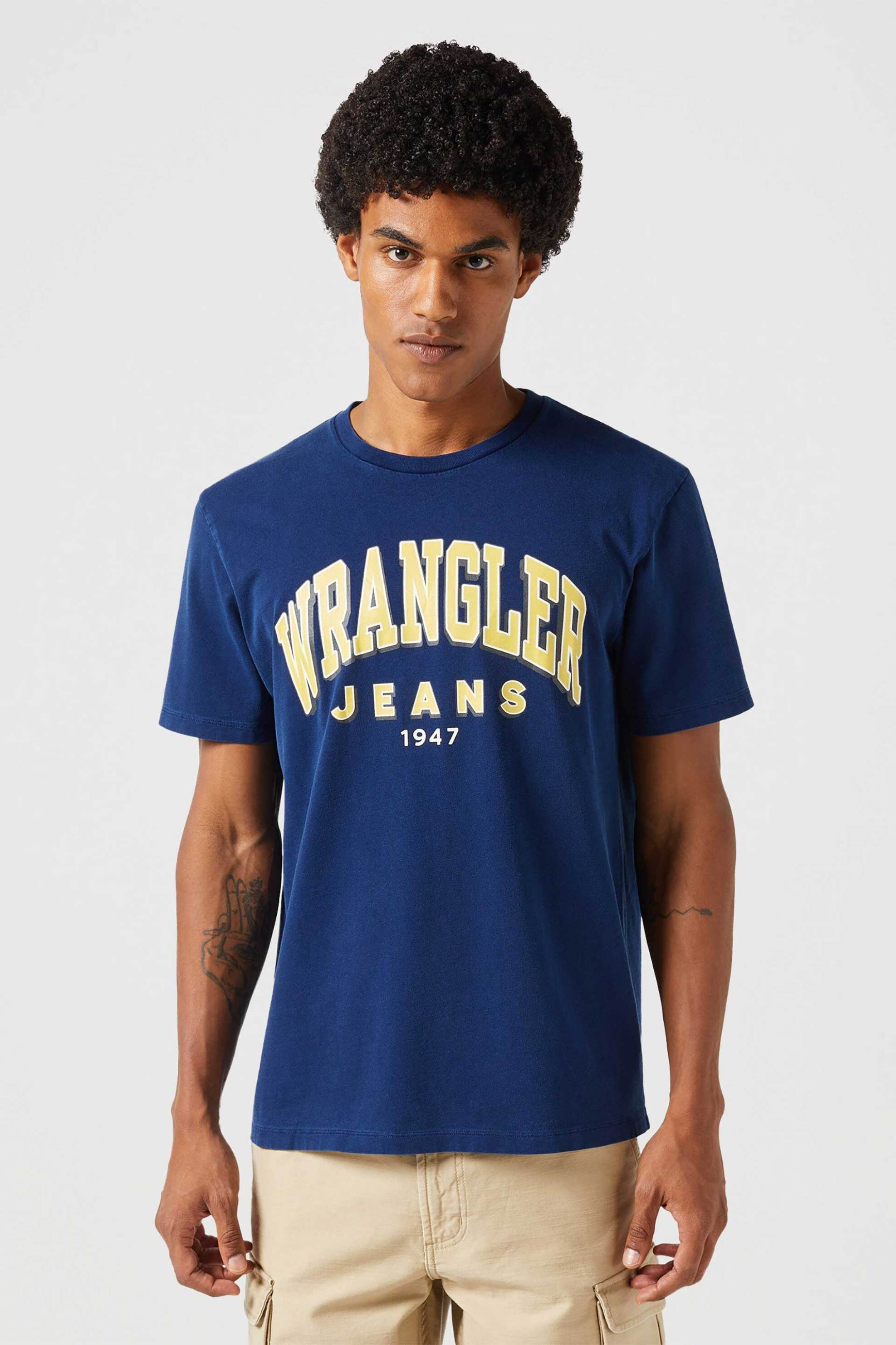 Wrangler® ανδρικό T-shirt με logo print Regular Fit 
