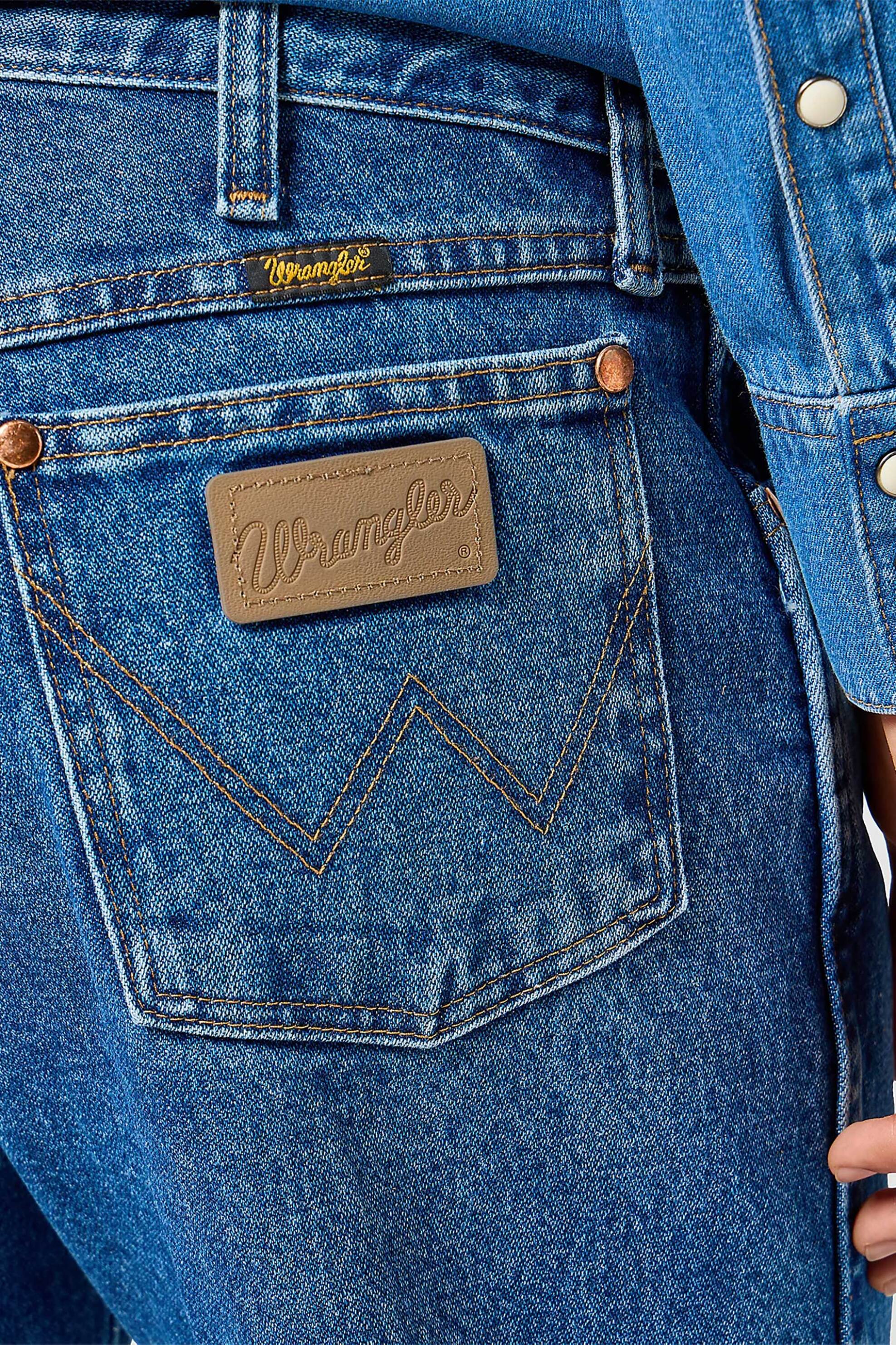 Wrangler Ανδρικό Τζιν Παντελόνι Πεντάτσεπο Straight Fit 13Mwz - 112358496 Denim Blue