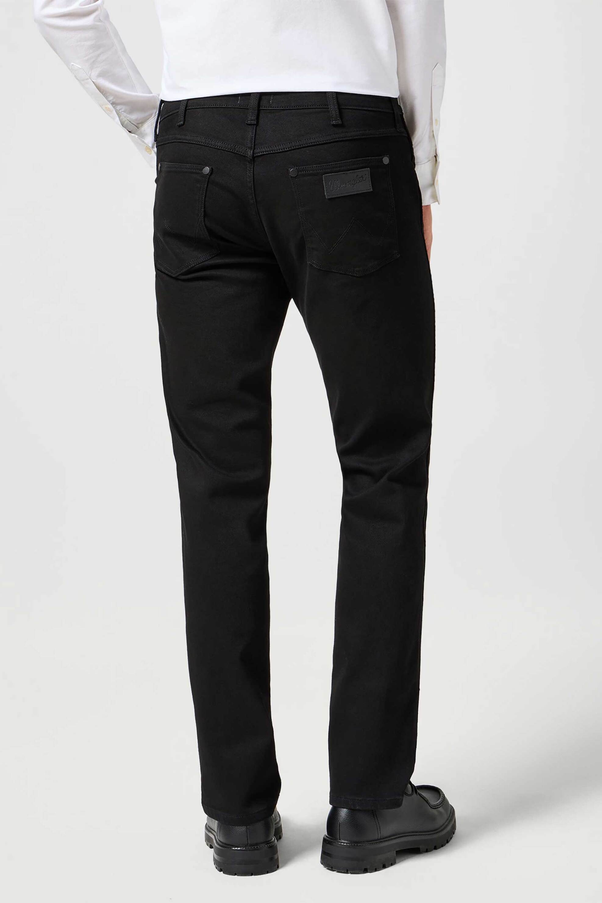 Wrangler Ανδρικό Τζιν Παντελόνι Πεντάτσεπο Regular Fit Greensboro - 112357393 Μαύρο
