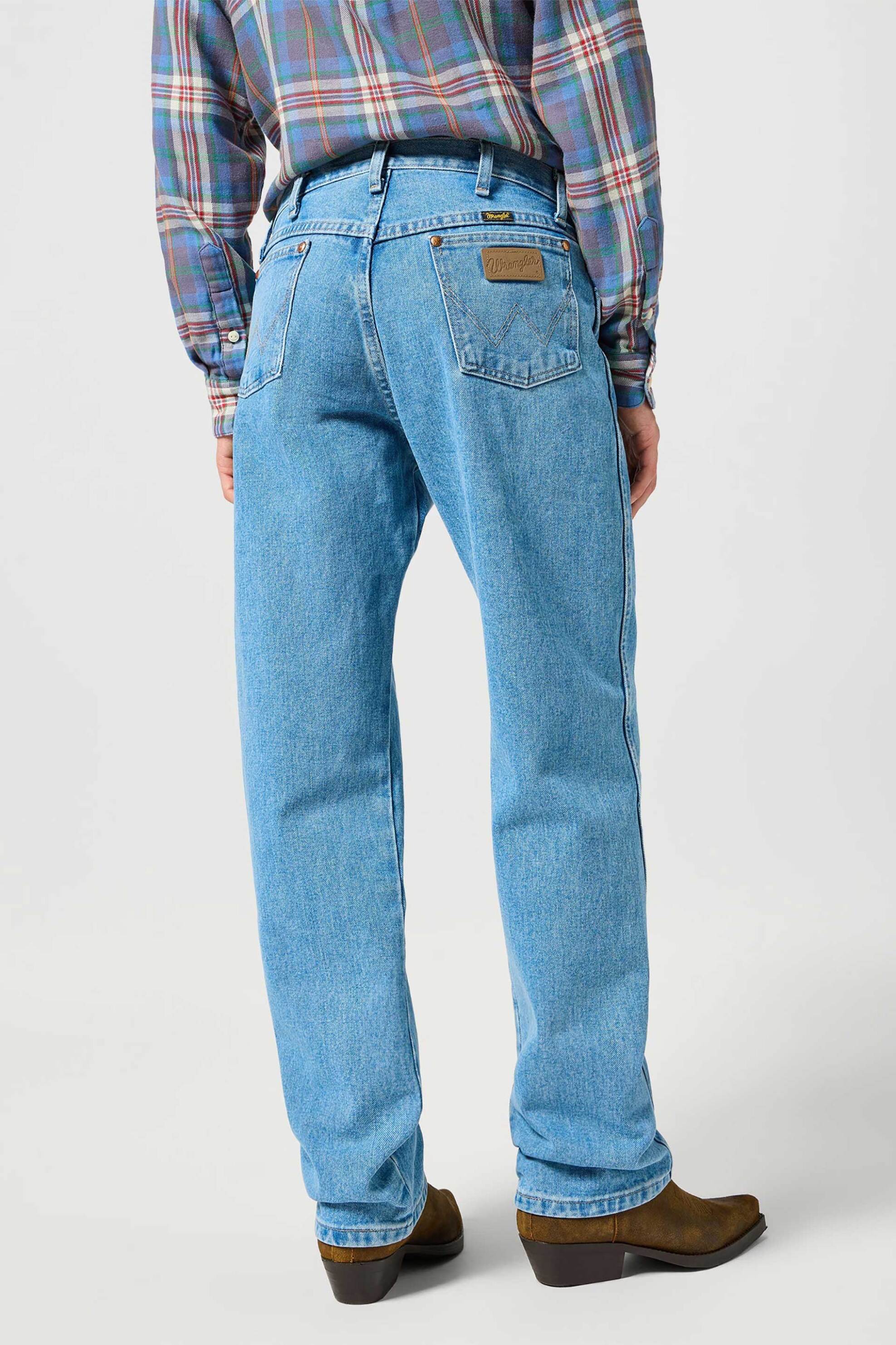 Wrangler Ανδρικό Τζιν Παντελόνι Πεντάτσεπο Cowboy Cut 13Mwz - 112358497-** Denim Blue Ανοιχτό