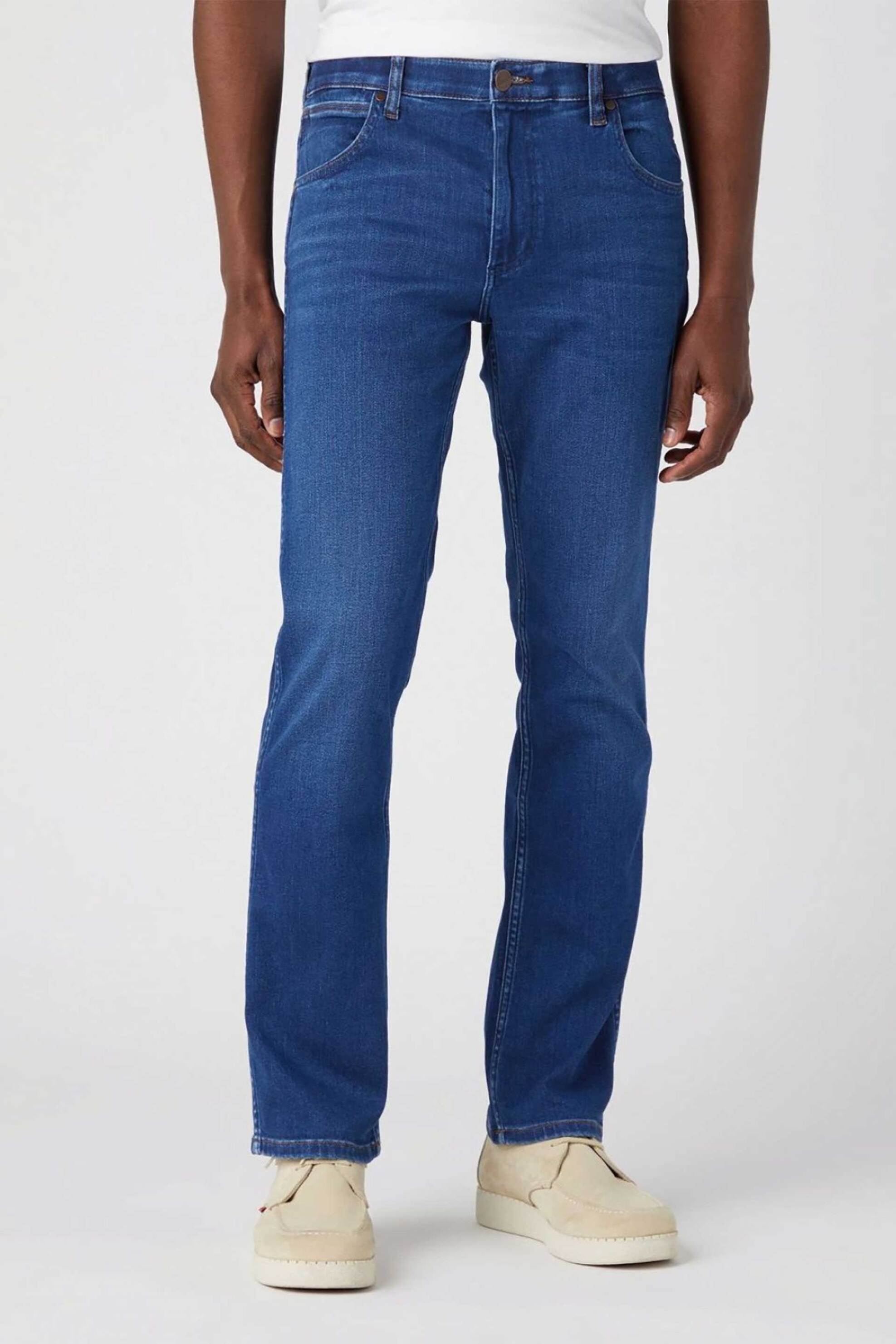 Wrangler® ανδρικό τζιν παντελόνι πεντάτσεπο "Greensboro Olympia" Regular Fit - 112341419 Denim Blue φωτογραφία