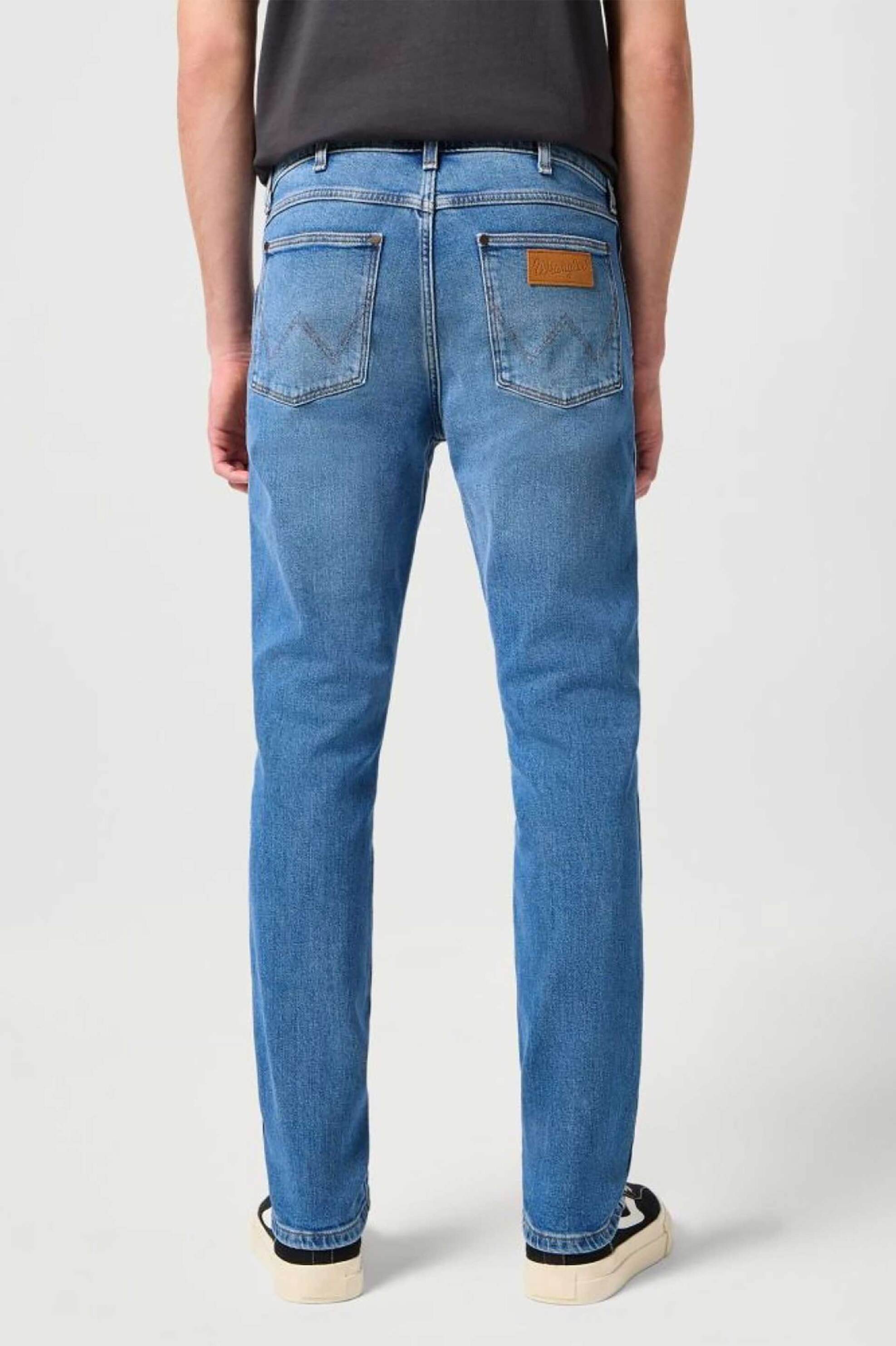 Wrangler® ανδρικό τζιν παντελόνι πεντάτσεπο "Larston New Favorite" Slim Fit - 112322663 Denim Blue φωτογραφία