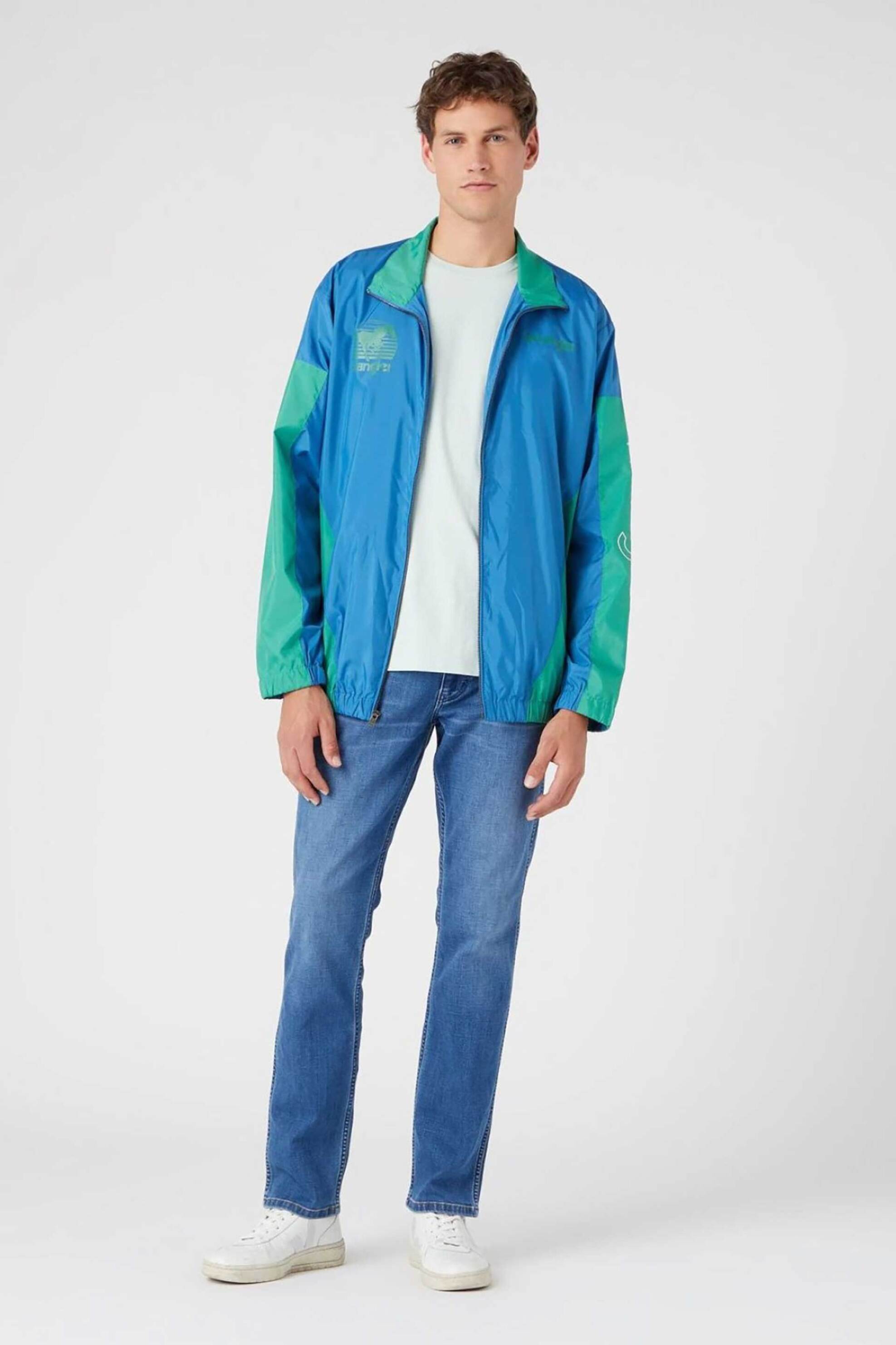 WRANGLER Wrangler® ανδρικό τζιν παντελόνι πεντάτσεπο "Greensboro Softwear" Regular Fit - 112330716 Denim Blue