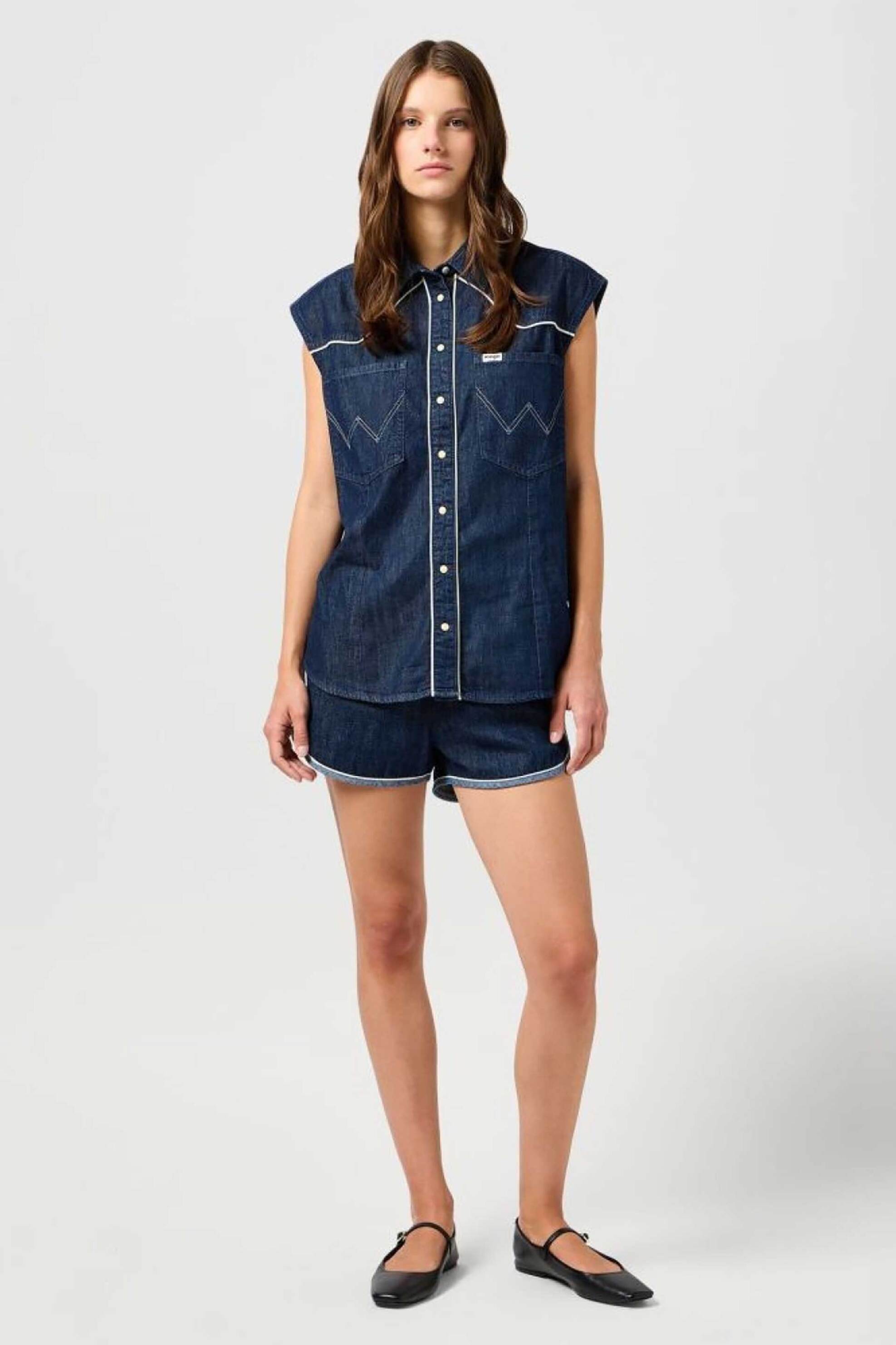 Wrangler Wrangler® γυναικείο σορτς denim 