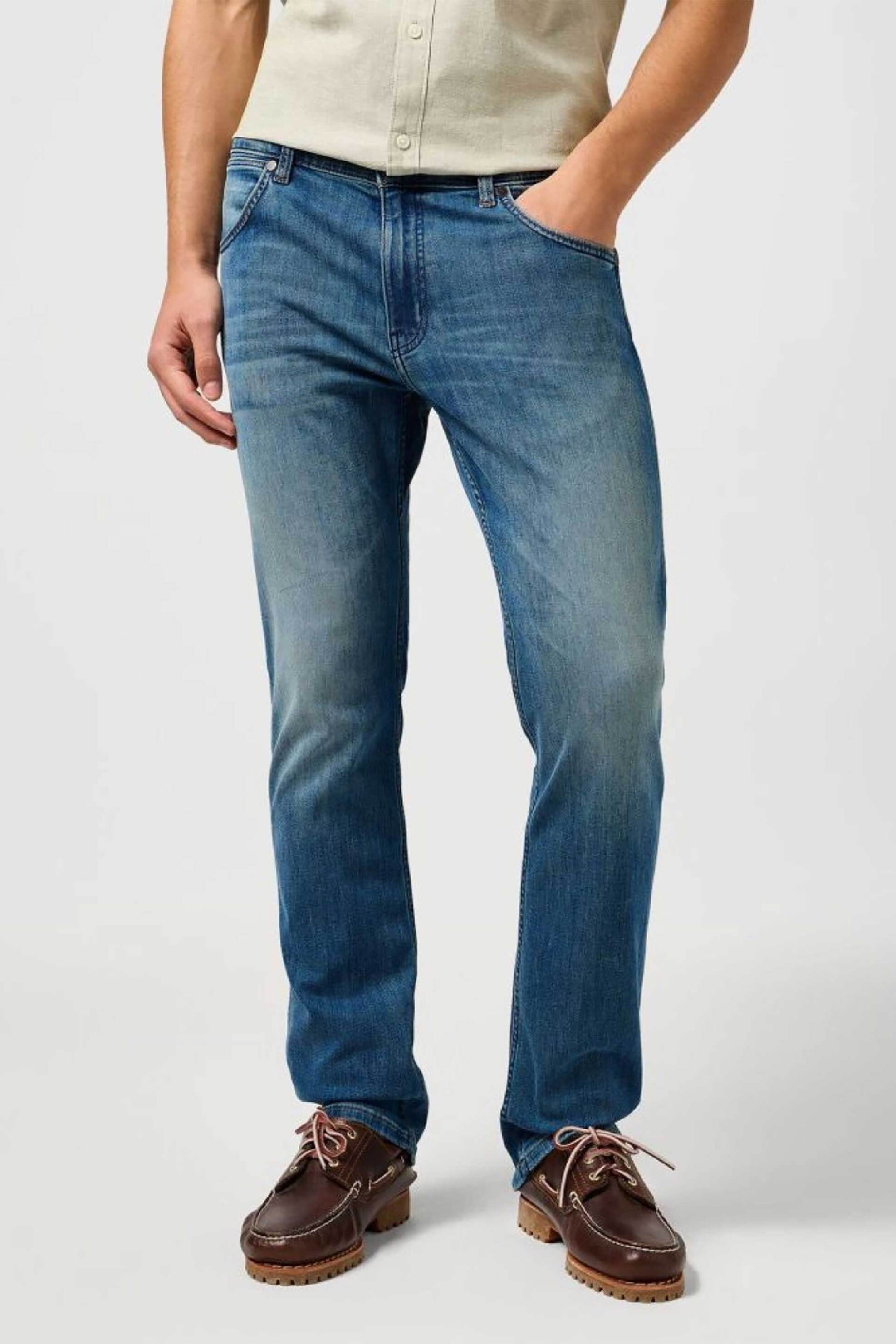 Wrangler® ανδρικό τζιν παντελόνι "Greensboro Trail Tone" - 112362442 Denim Blue φωτογραφία