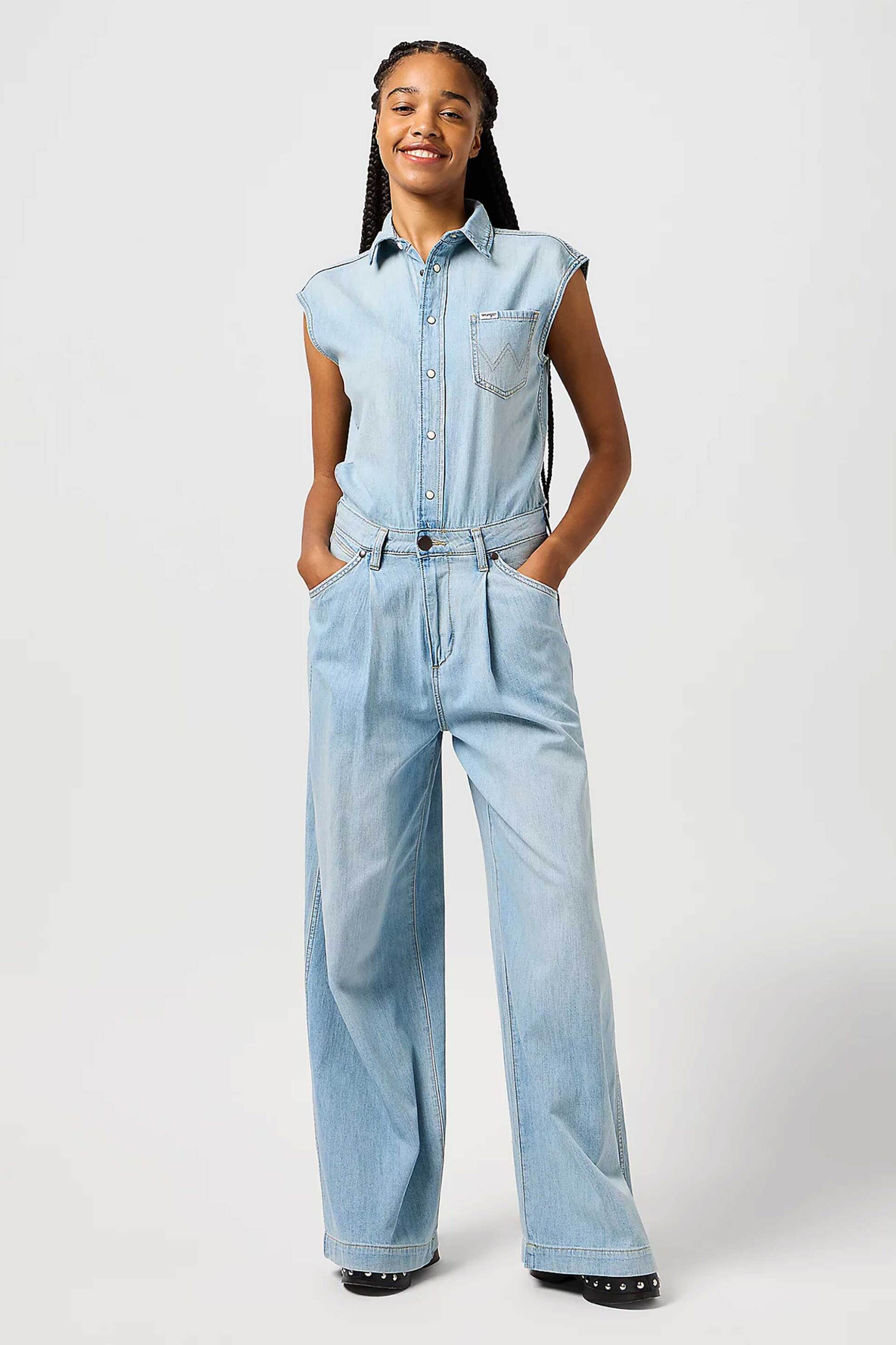 Wrangler Wrangler® γυναικεία ολόσωμη φόρμα denim - 112362713 Denim Blue 2025