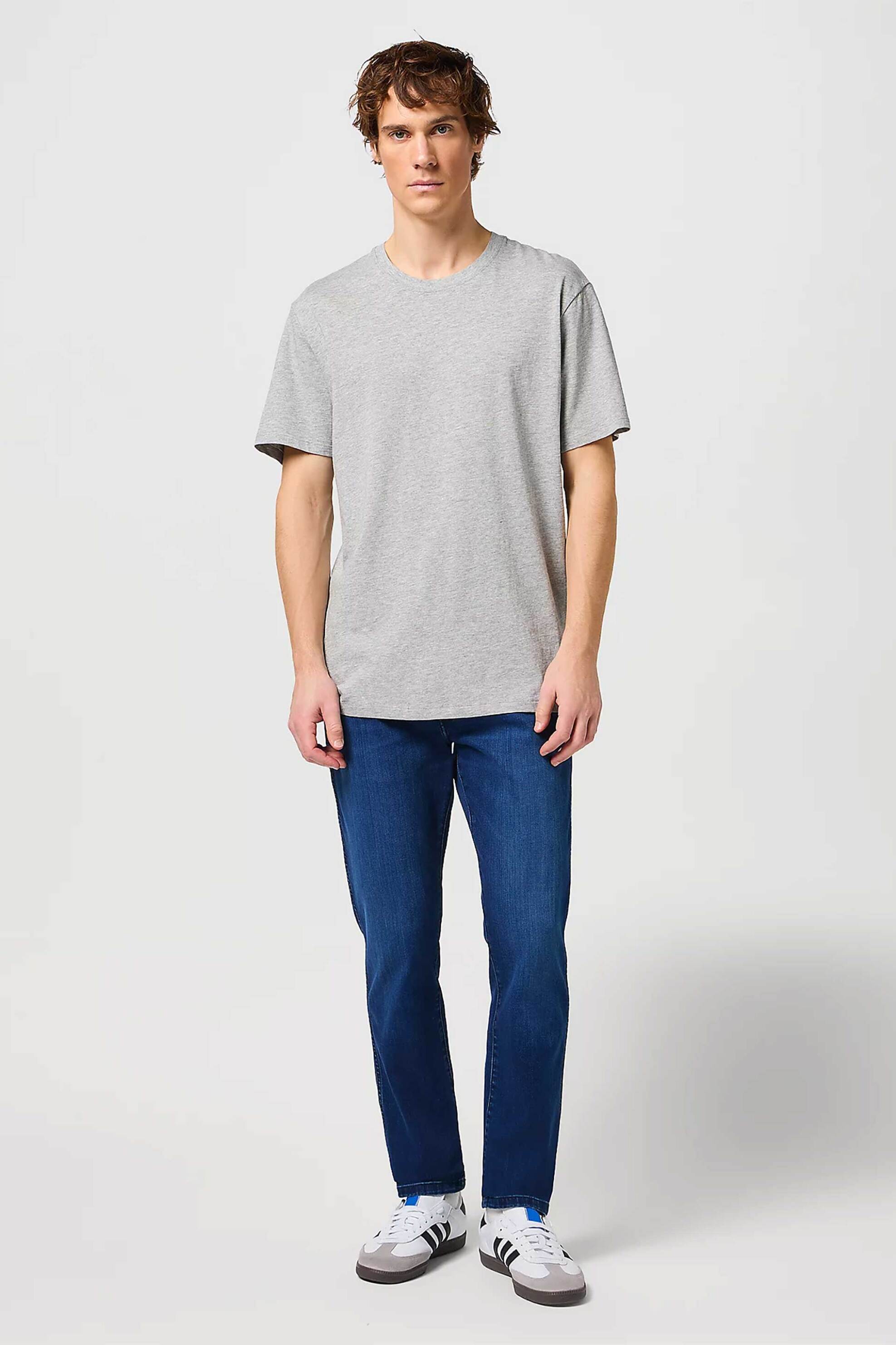 Wrangler® ανδρικό τζιν παντελόνι πεντάτσεπο Slim Tapered Fit "Larston" - 112341425 Denim Blue