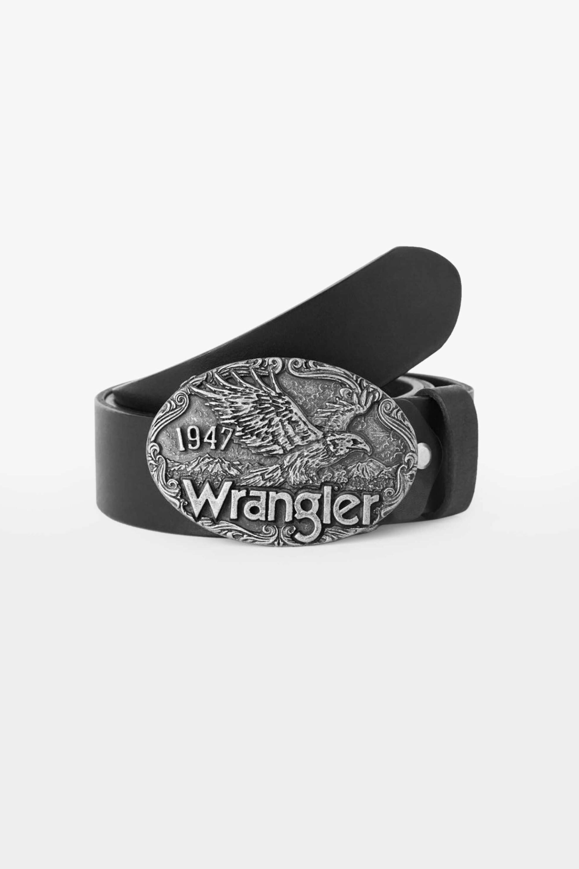 Wrangler® ανδρική δερμάτινη ζώνη "Easy Belt" - 112141114 Μαύρο