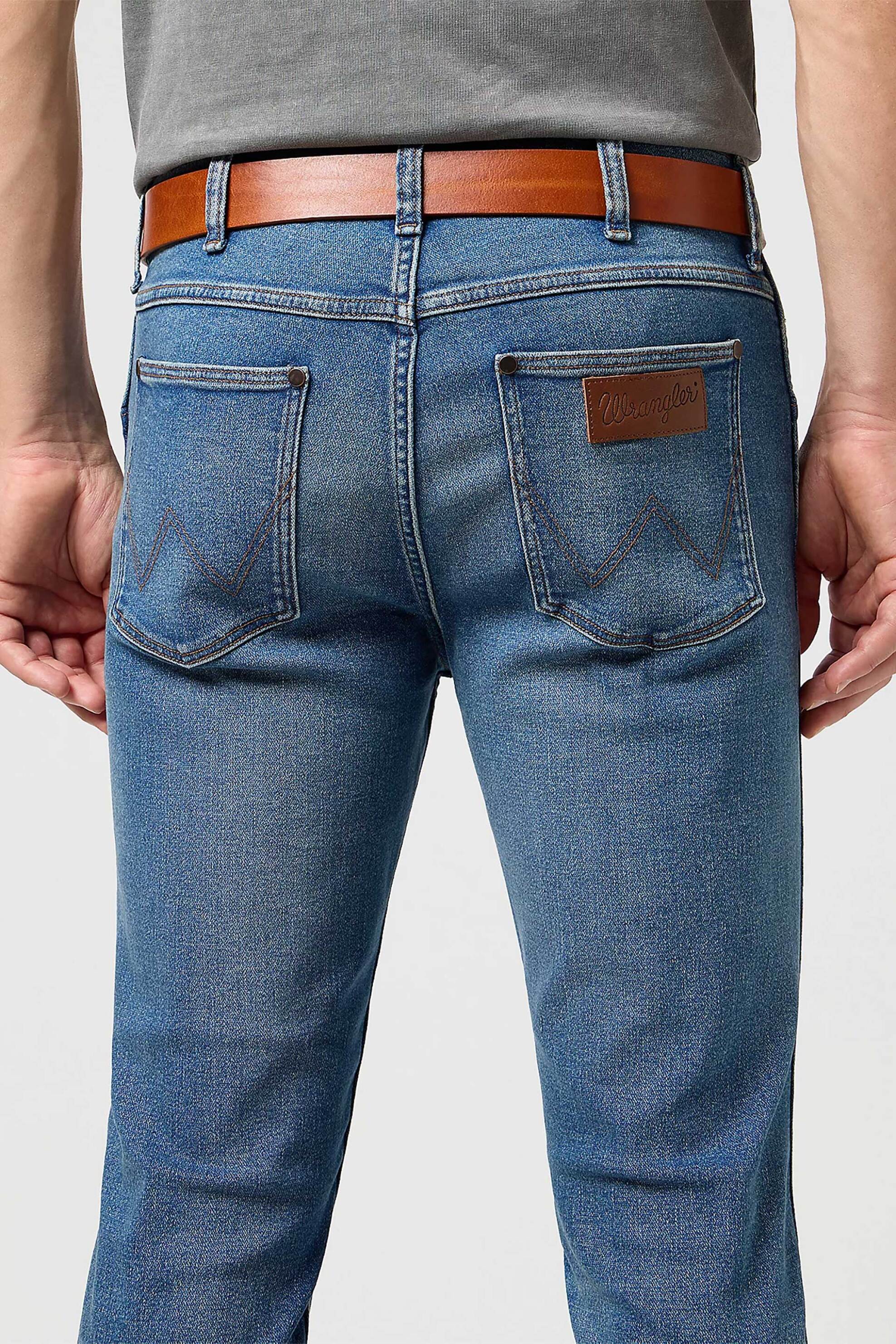 Wrangler Ανδρική Δερμάτινη Ζώνη με Logo - 112352693 Ταμπά