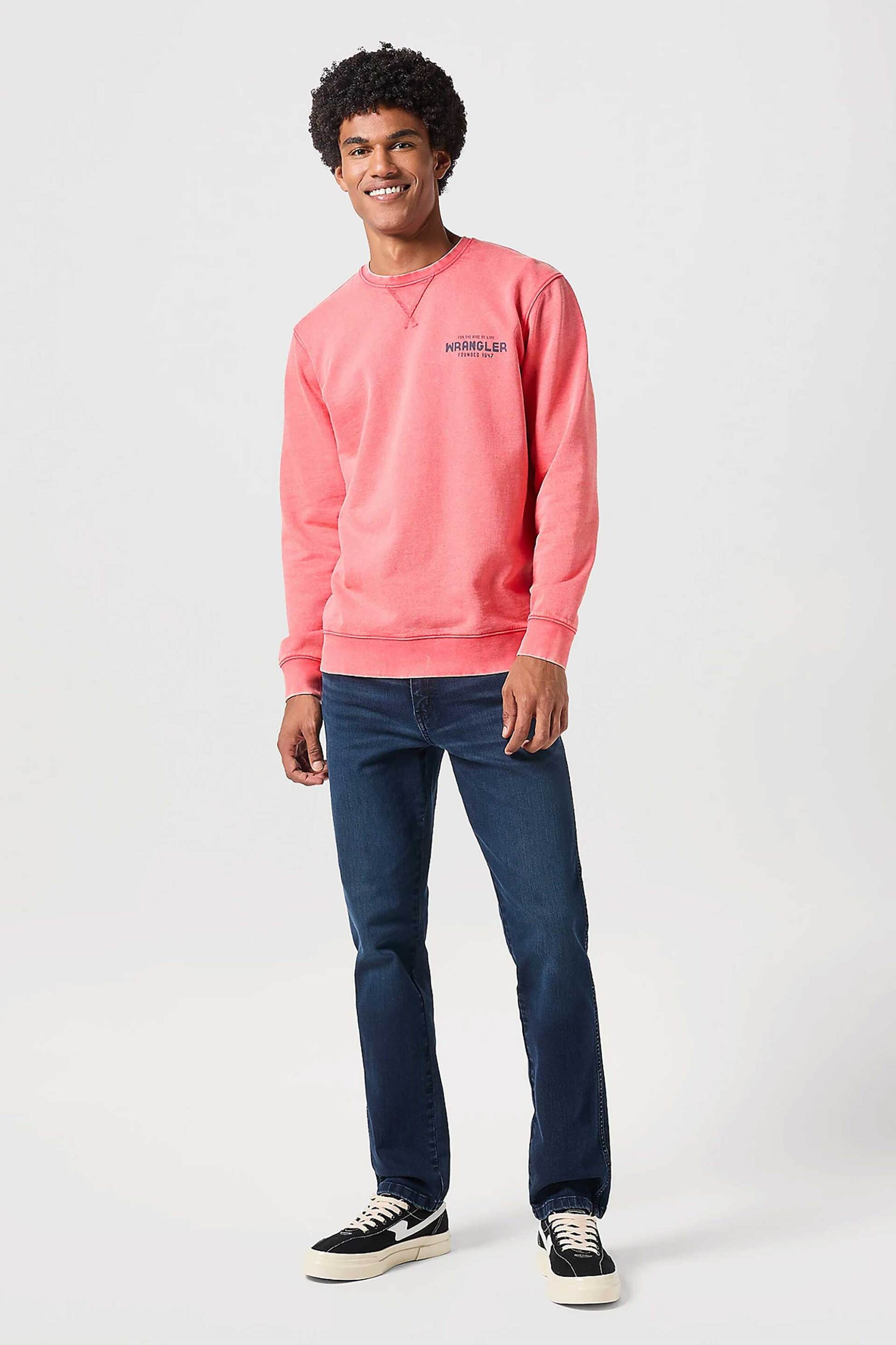 WRANGLER Wrangler® ανδρικό τζιν παντελόνι πεντάτσεπο "Wild Horse" Slim Fit - 112352716 Denim Blue Σκούρο