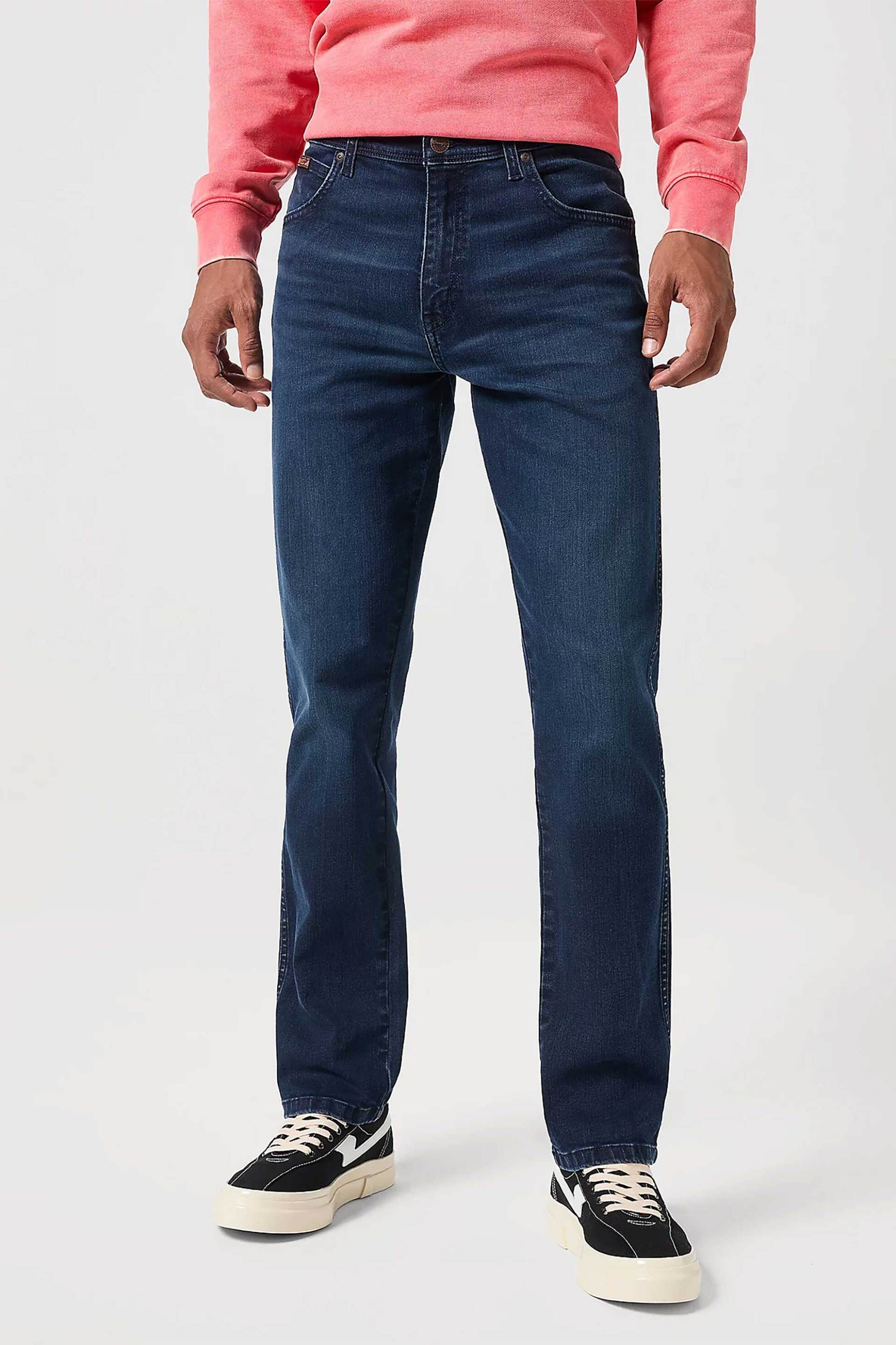 Wrangler® ανδρικό τζιν παντελόνι πεντάτσεπο "Wild Horse" Slim Fit - 112352716 Denim Blue Σκούρο φωτογραφία