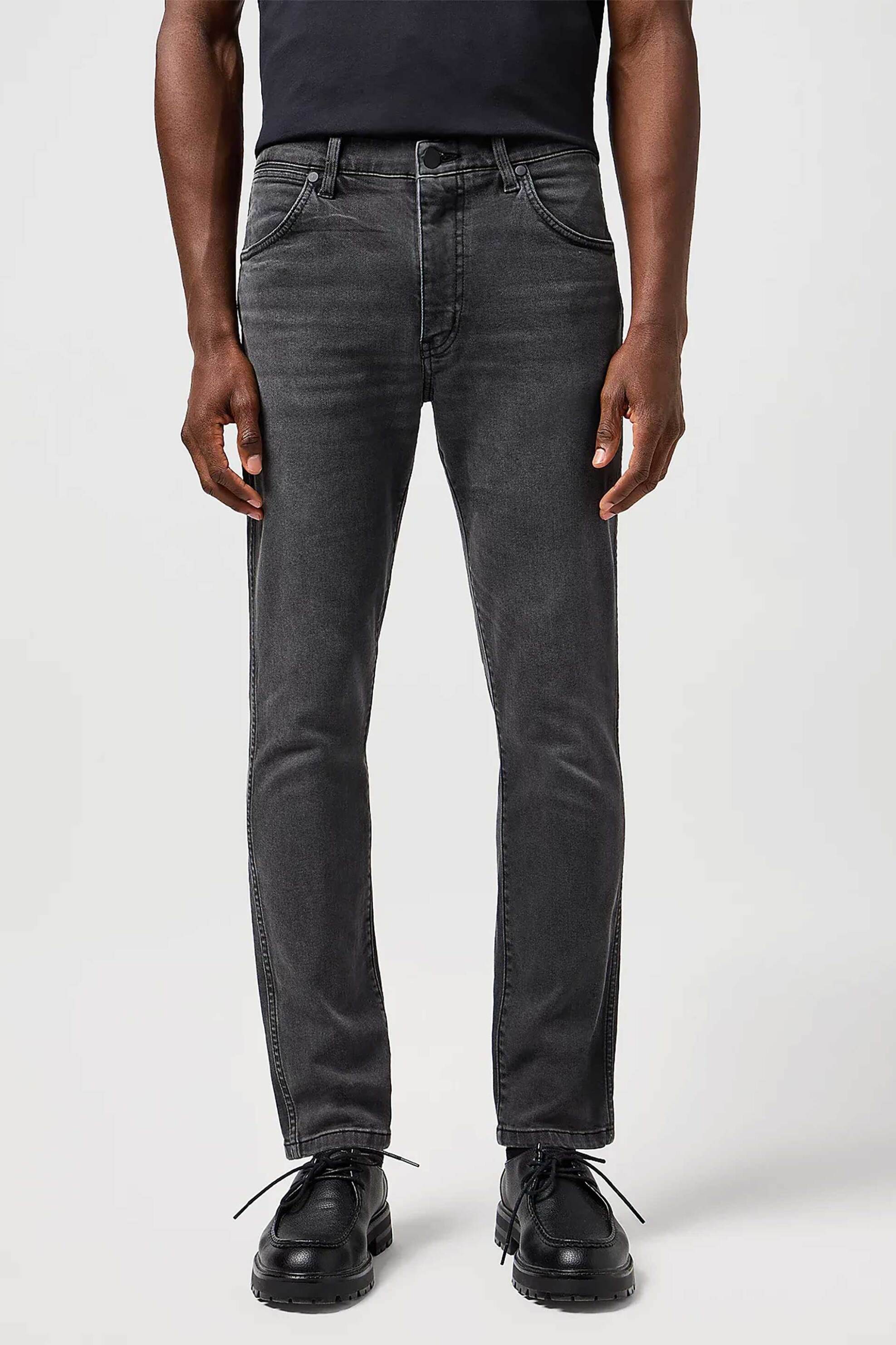 Wrangler® ανδρικό τζιν παντελόνι πεντάτσεπο Slim Tapered "Larston High Stretch" - 112362433 Μαύρο φωτογραφία