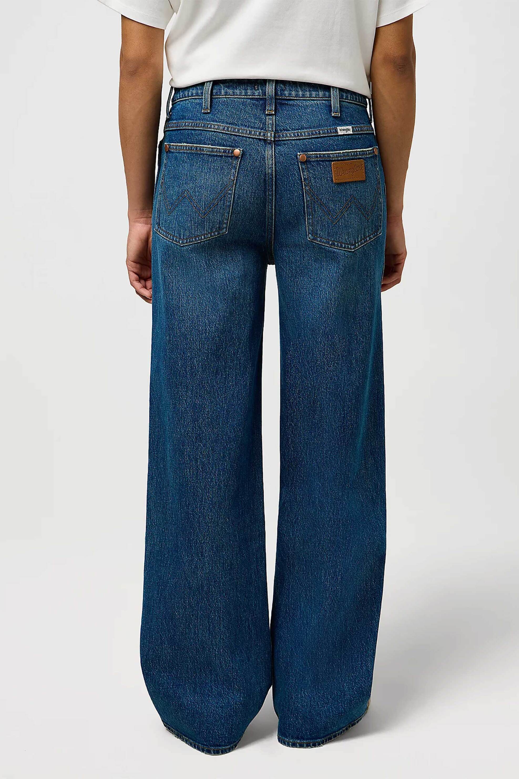 Wrangler® γυναικείο τζιν παντελόνι πεντάτσεπο "Loose Straight" - 112371184 Denim Blue φωτογραφία