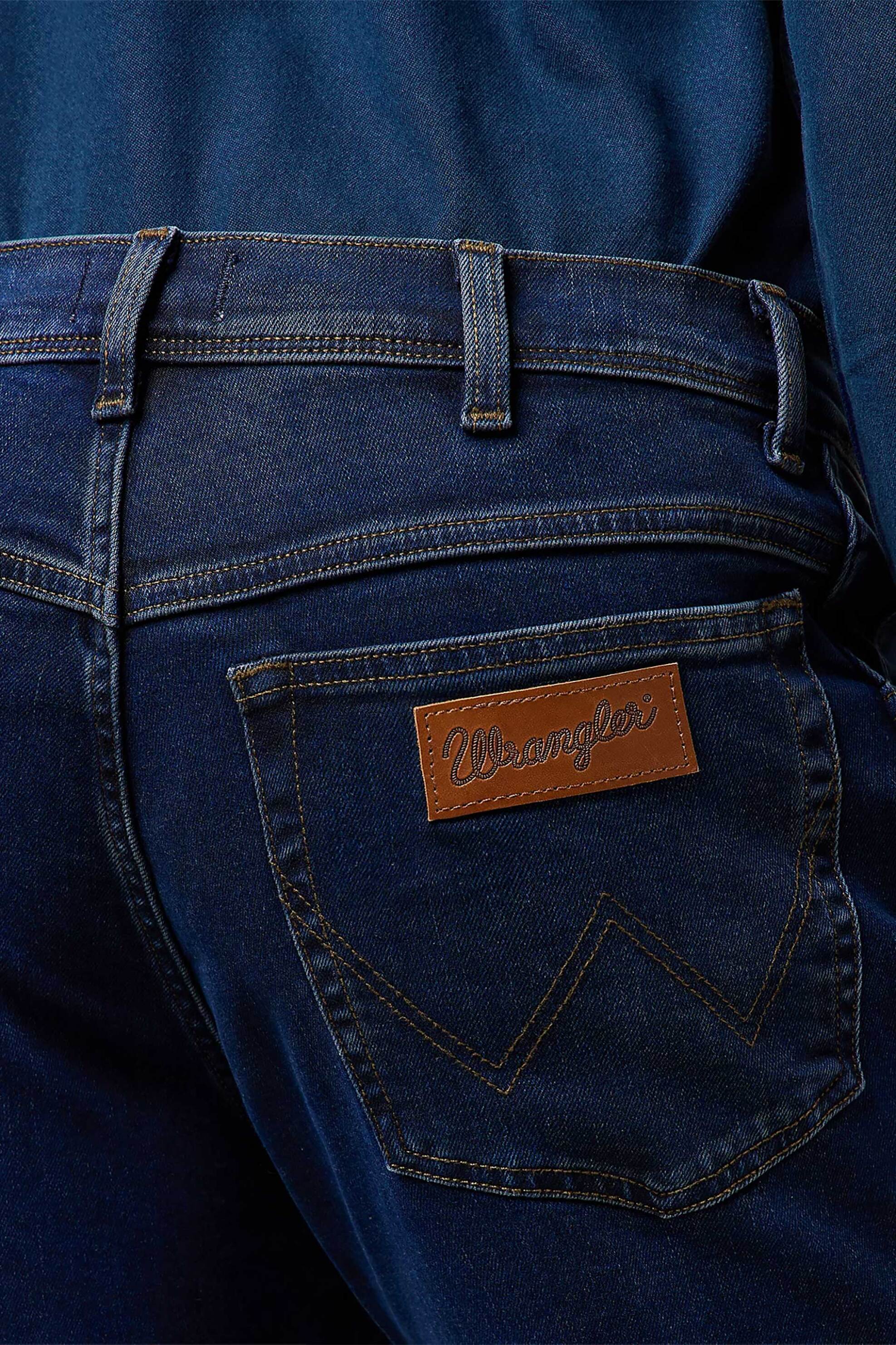 Wrangler Ανδρικό Τζιν Παντελόνι Πεντάτσεπο Texas Rustic Navy Straight Fit - 112370854 Denim Blue Σκούρο
