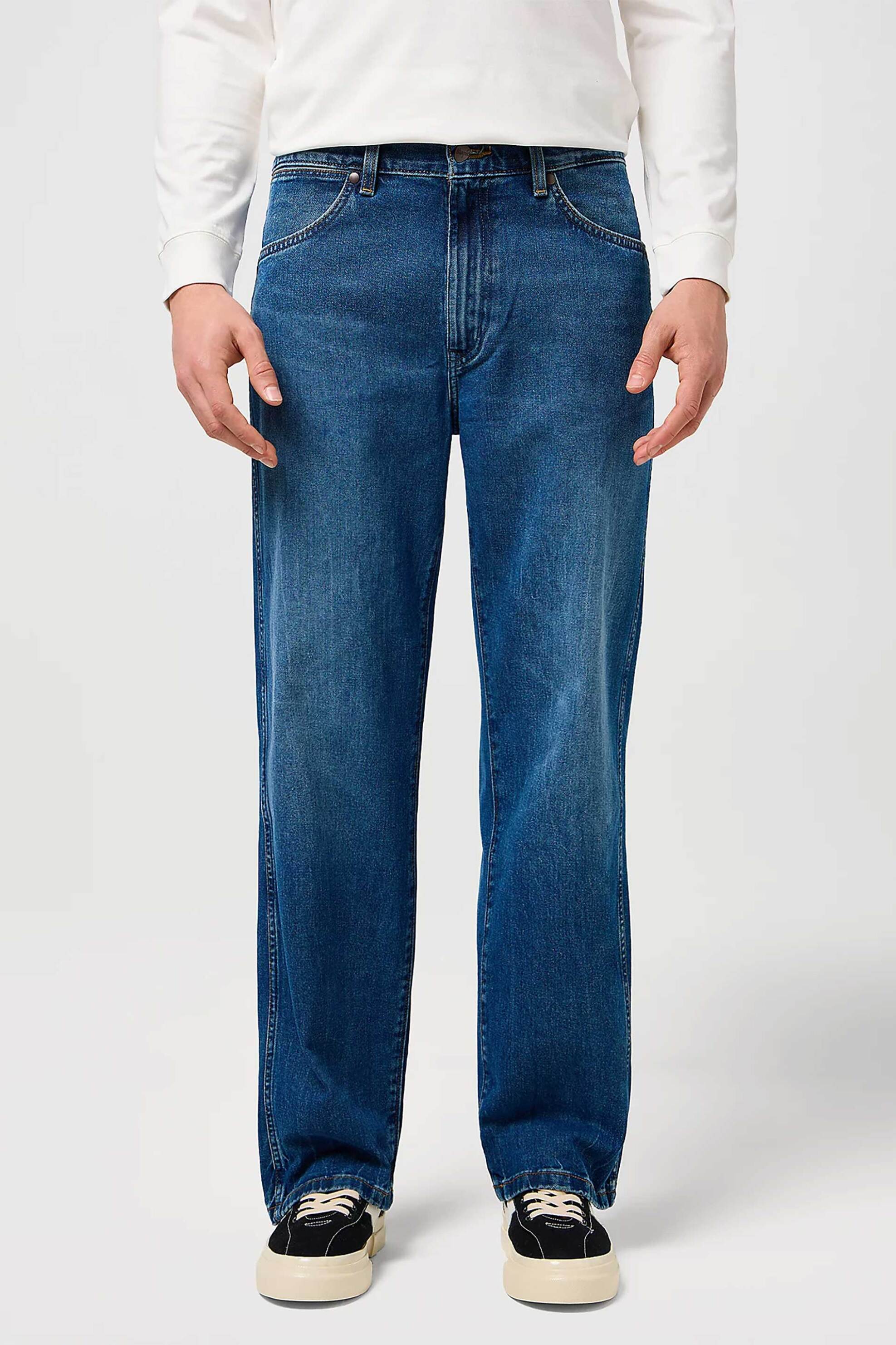 Wrangler® ανδρικό τζιν παντελόνι Loose Straight - 112371018 Denim Blue φωτογραφία