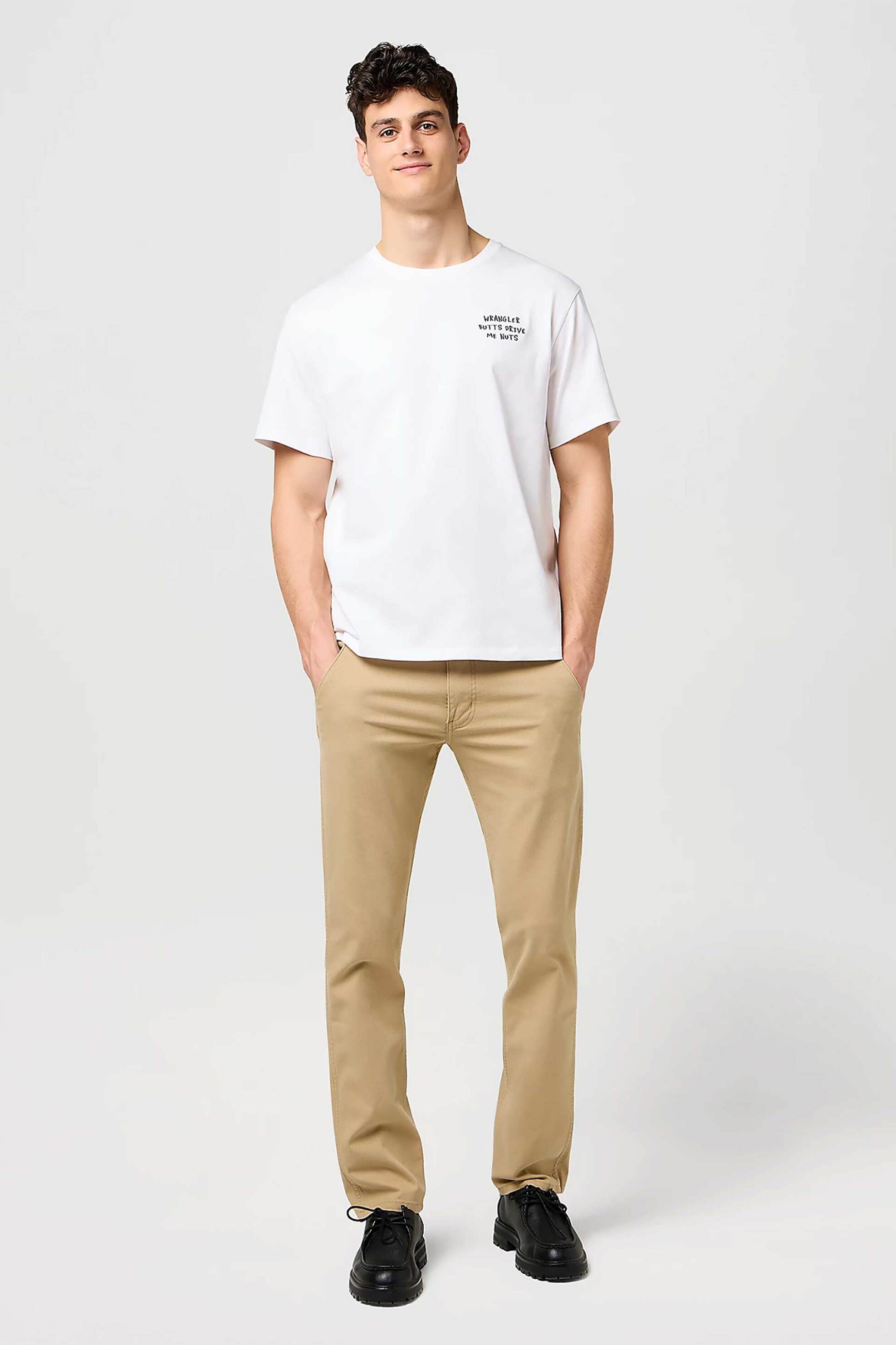 WRANGLER Wrangler® ανδρικό παντελόνι chino Regular Fit - 112371101 Μπεζ